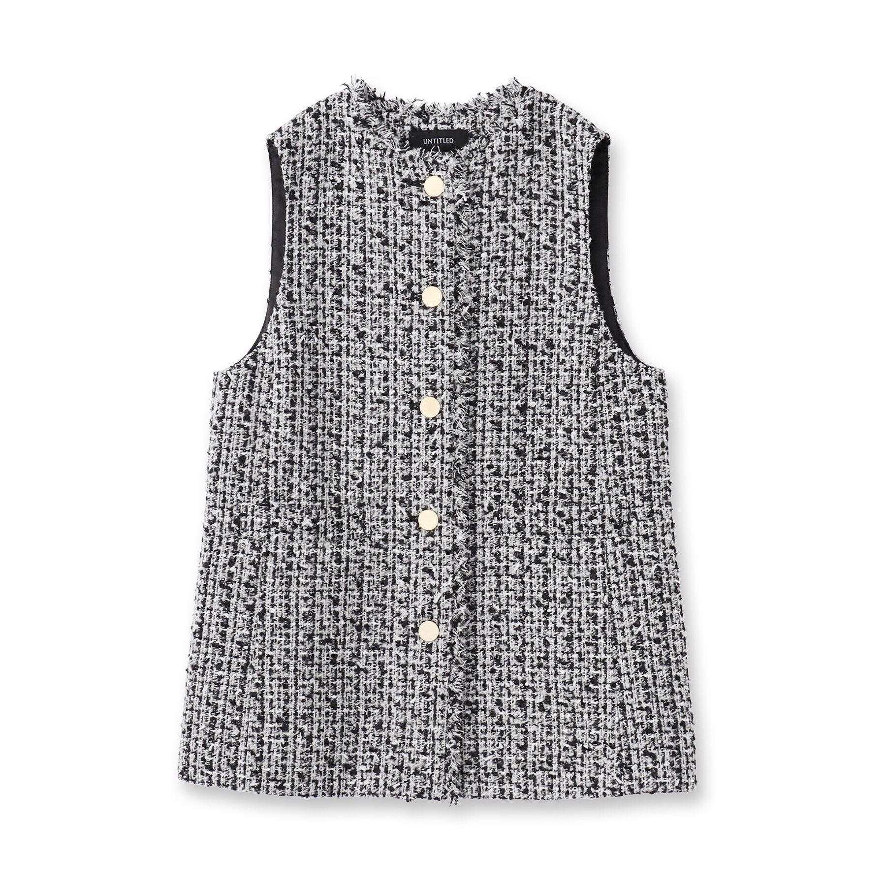UNTITLED「ファンシーツイードジレ」|ベスト・ジレ|