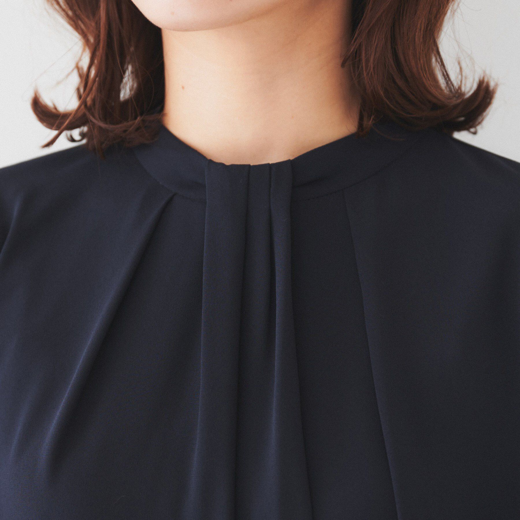 UNTITLED「【通勤】ジョーゼット タックブラウス」|シャツ・ブラウス|