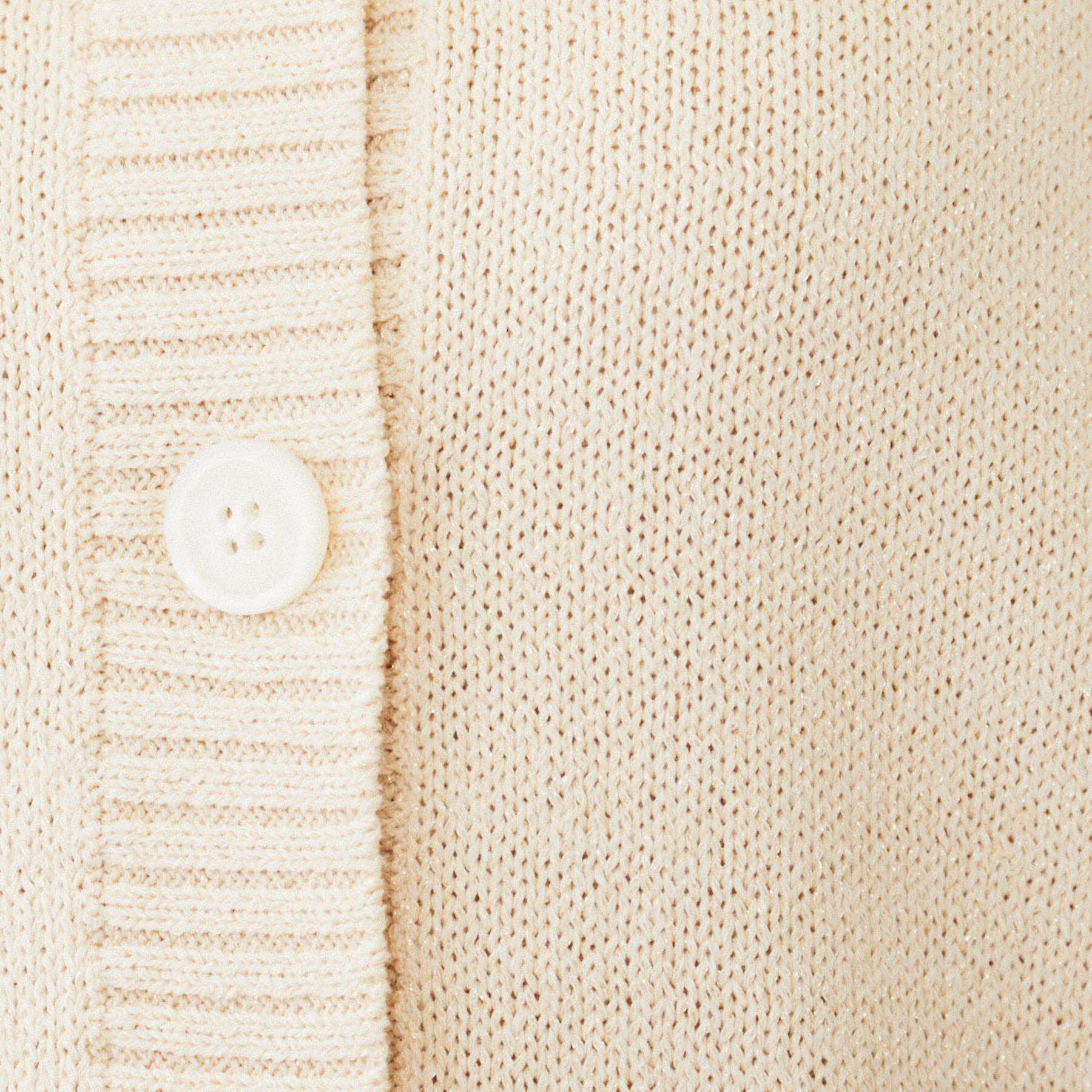 UNTITLED「【アンサンブル可能/ラメ調】コンパクトニットカーディガン」|カーディガン|