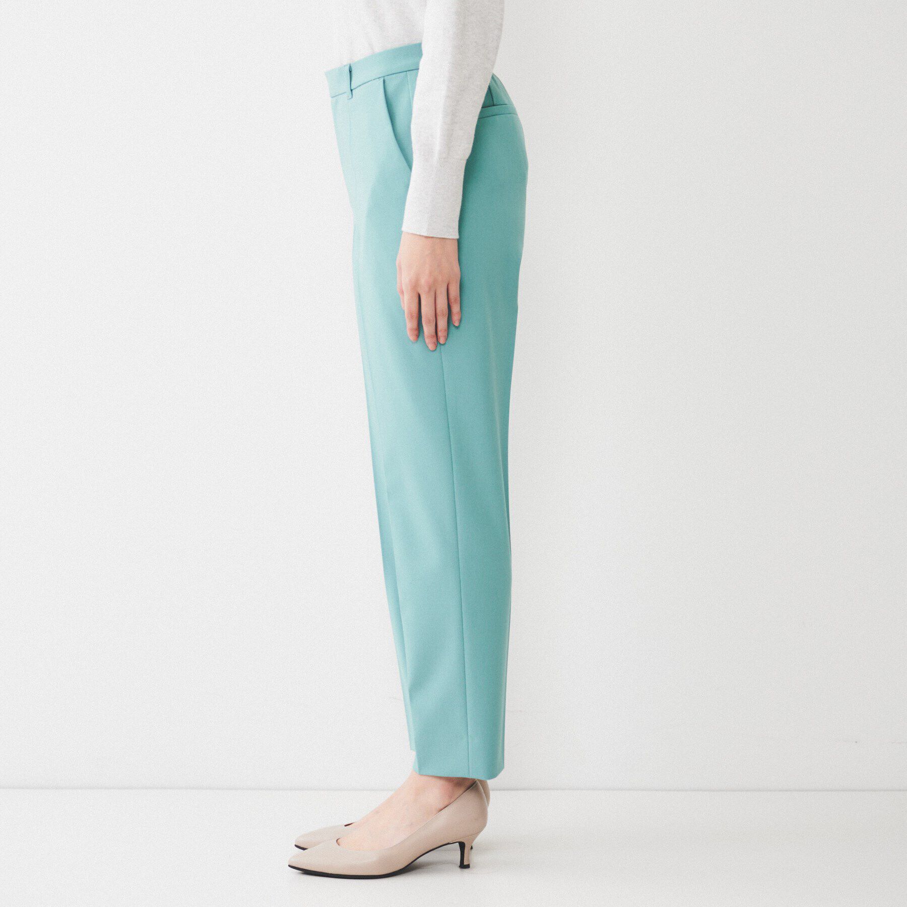 UNTITLED「【後ろウエストゴム/きれいめ】ストレッチ テーパードパンツ」|その他|