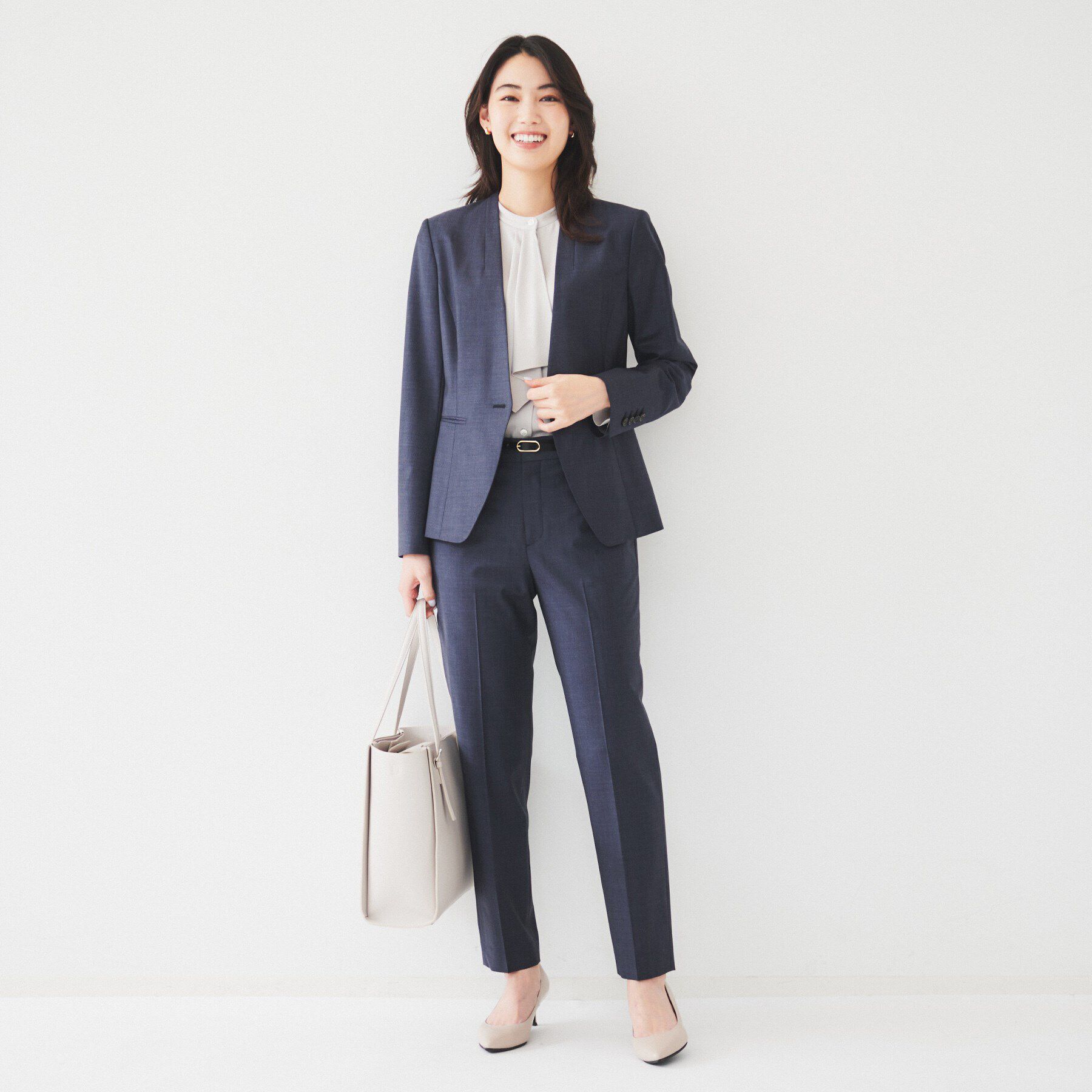 UNTITLED「【通勤スーツ】ウーステッド テーパードパンツ」|その他|