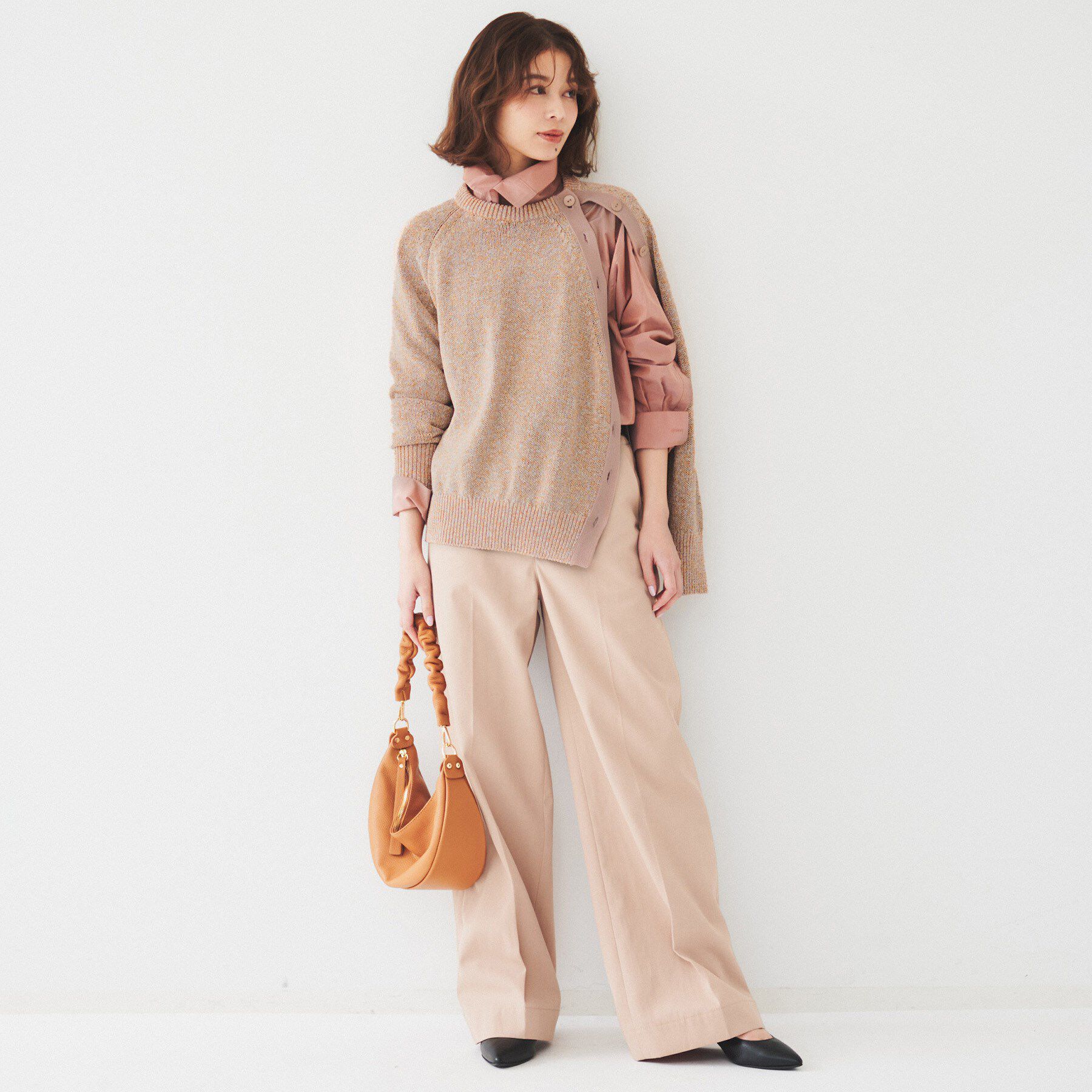 UNTITLED「【手洗い可/春夏素材】ミックスカラー プルオーバーニット」|ニット・セーター|