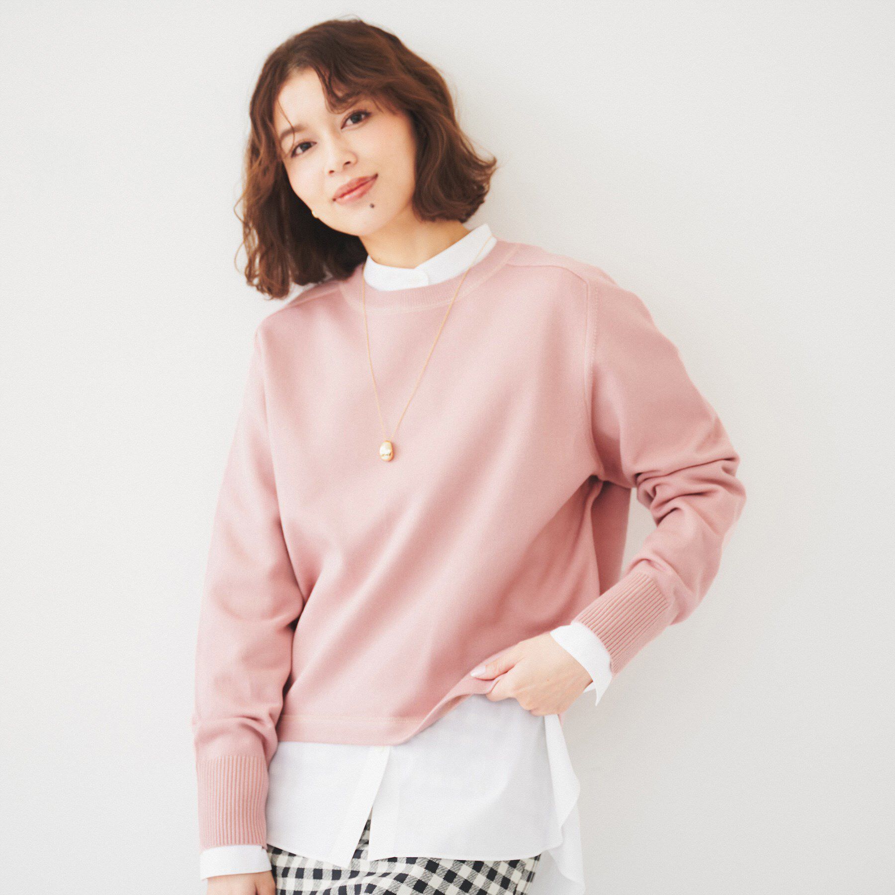 UNTITLED「【オンオフ使える】ドルマンスリーブニット」|ニット・セーター|