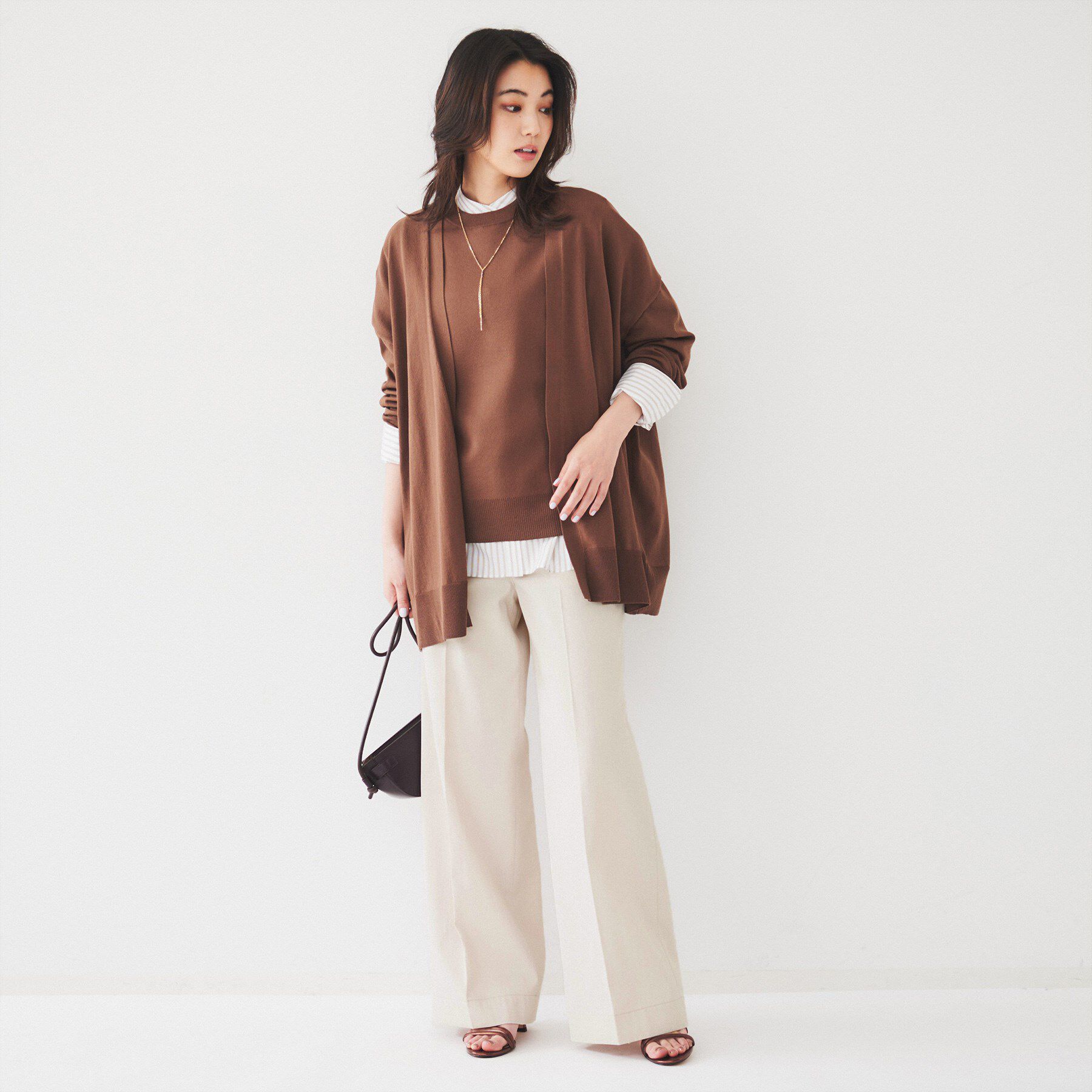 UNTITLED「コットンライク ワイドストレートパンツ」|その他|