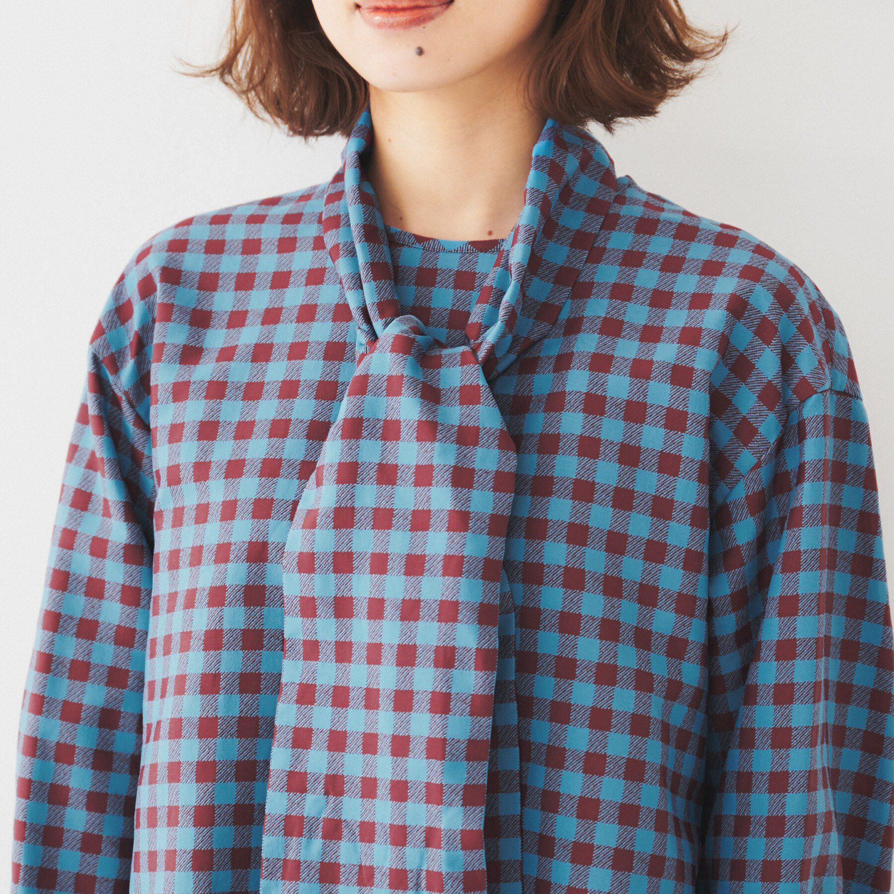 UNTITLED「【セットアップ可能】ギンガムチェック ブラウス」|シャツ・ブラウス|