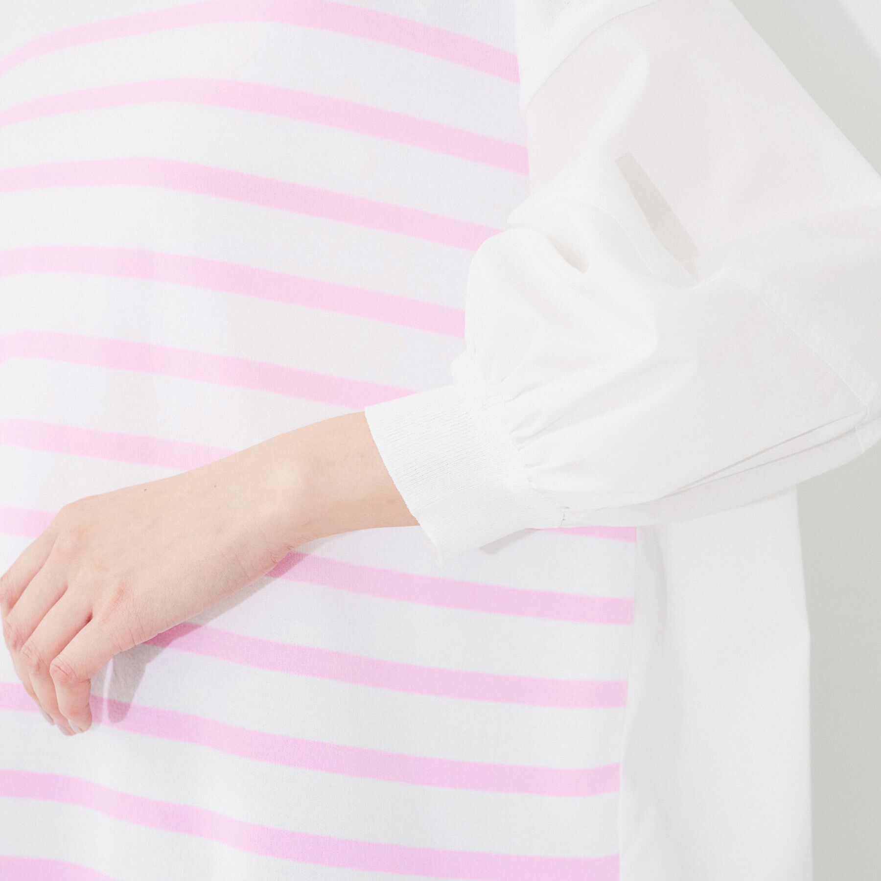 UNTITLED「【TORRAZZO DONNA】ハイブリッドボーダートップス」|Tシャツ・カットソー|