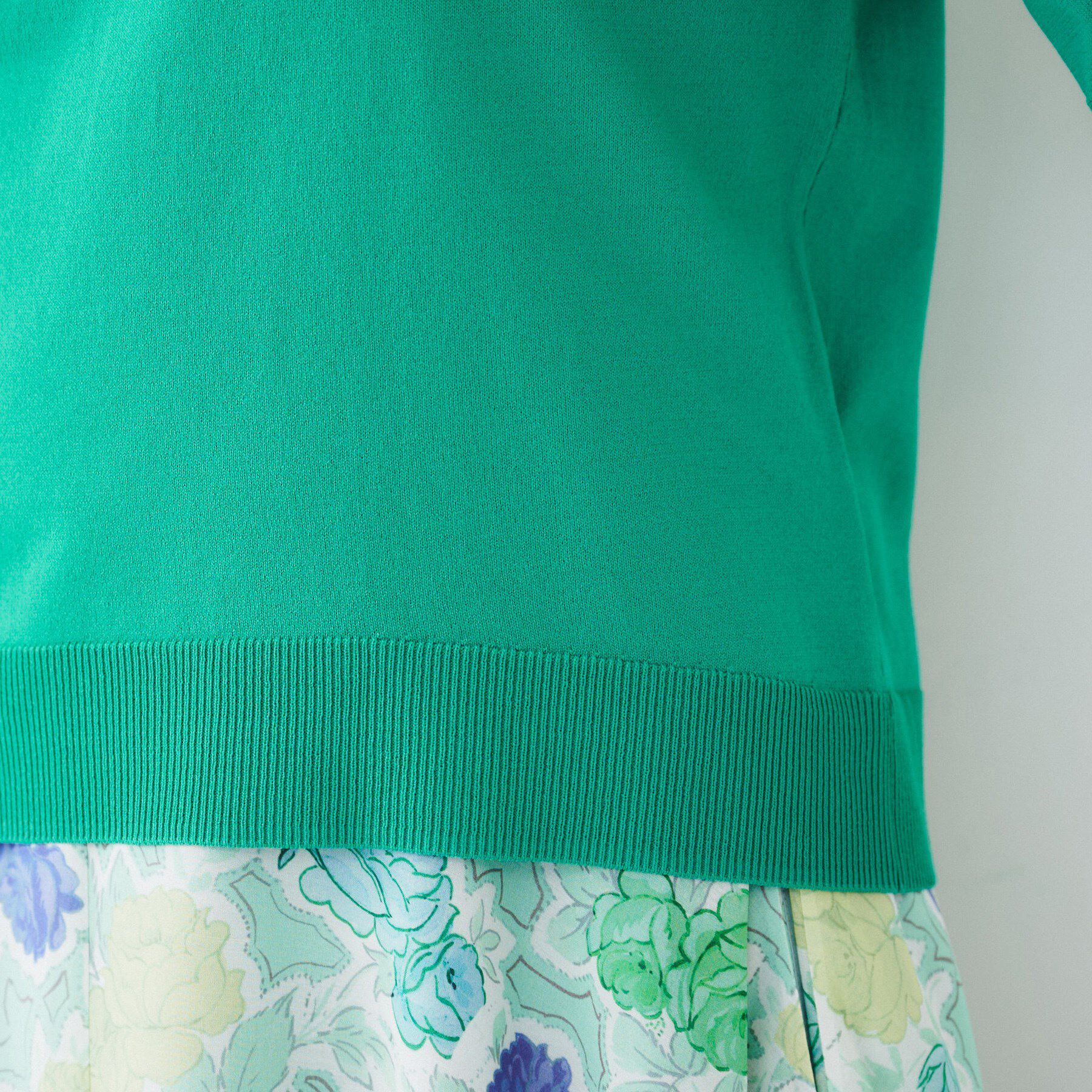 UNTITLED「【袖コンシャス/着映え/六分袖】ランタンスリーブニット」|ニット・セーター|