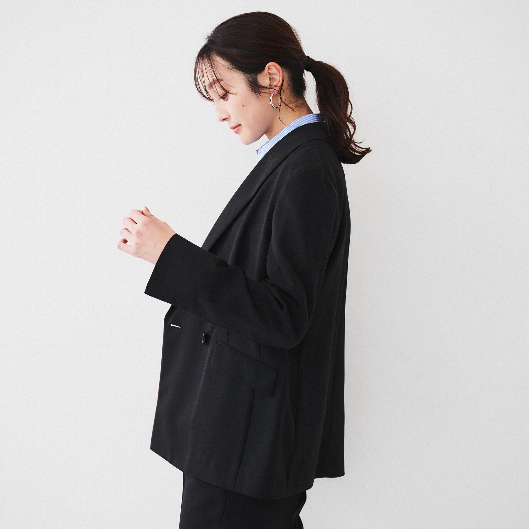 UNTITLED「【セットアップ可能】ライトウェイト ダブルブレストジャケット」|テーラードジャケット|