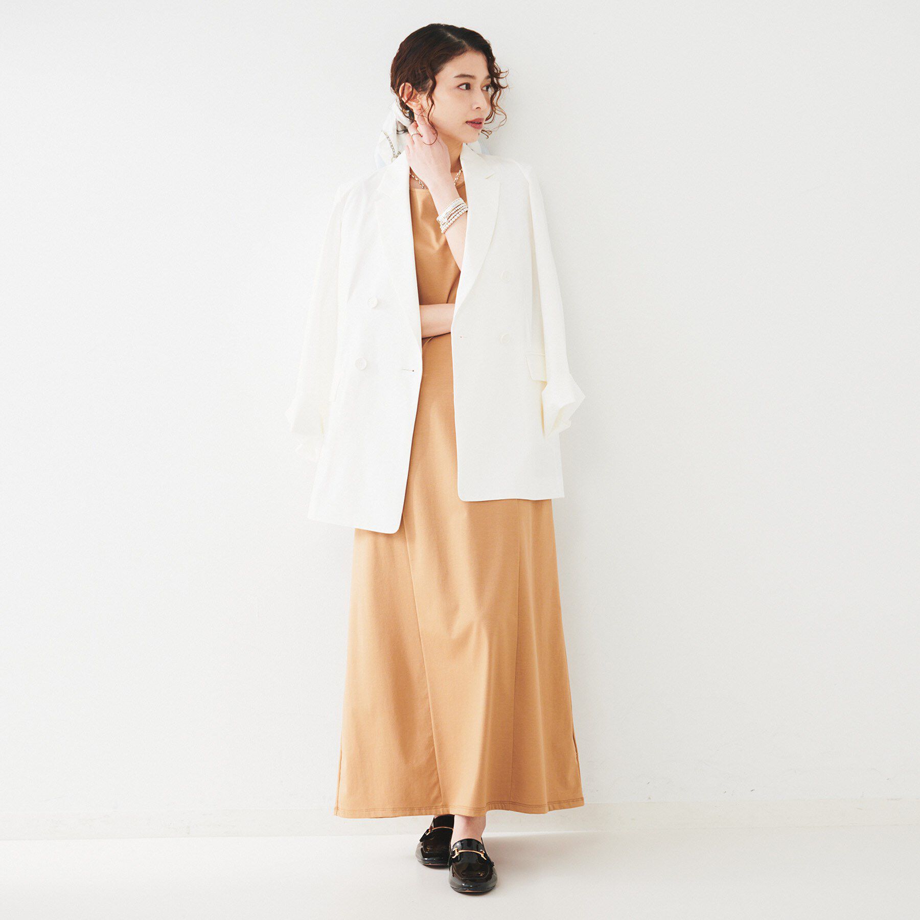 UNTITLED「【セットアップ可能／オンオフ】ラミー混 ダブルブレストジャケット」|テーラードジャケット|