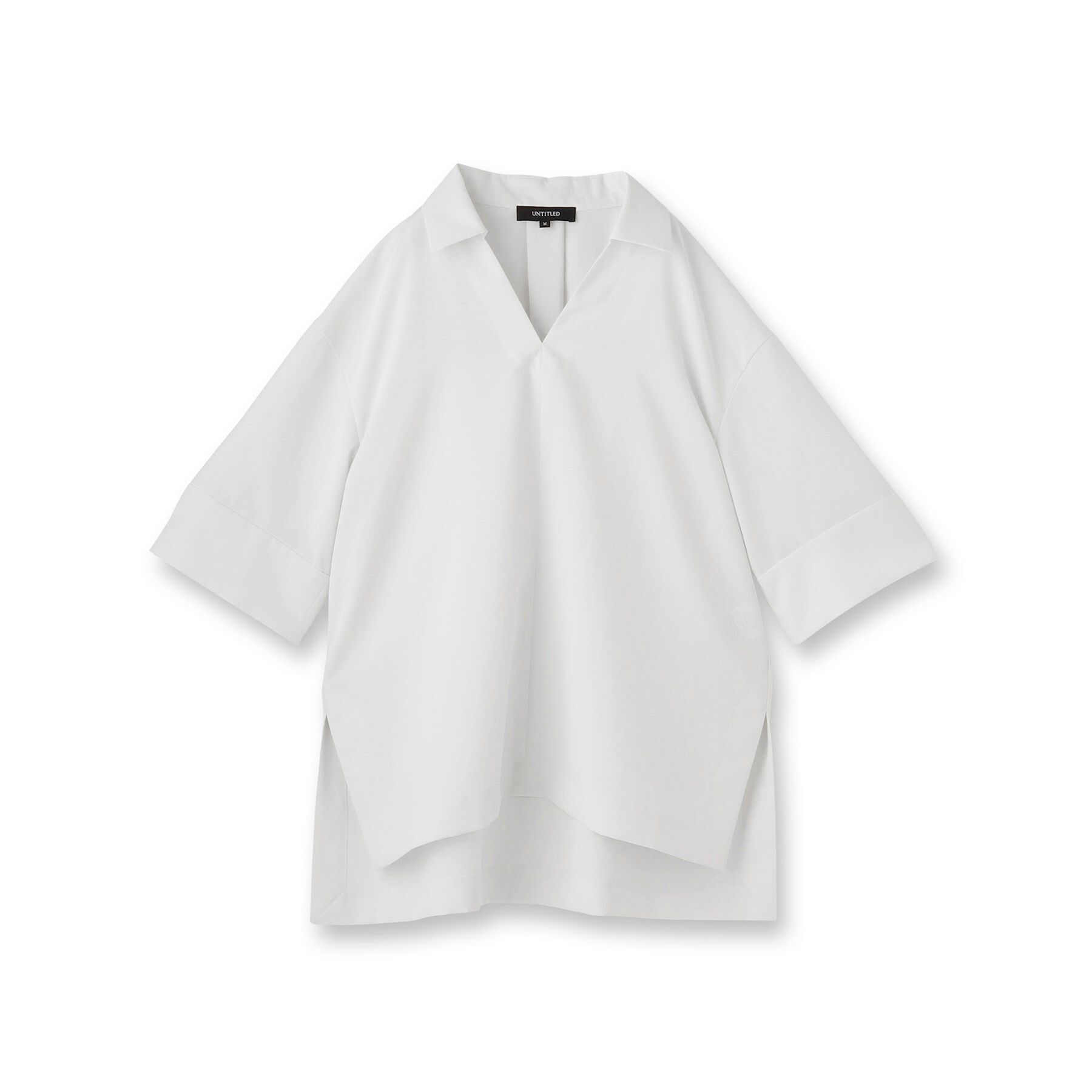 UNTITLED「【UVカット/接触冷感/吸水速乾/ゆったり】V開きネックシャツ」|シャツ・ブラウス|