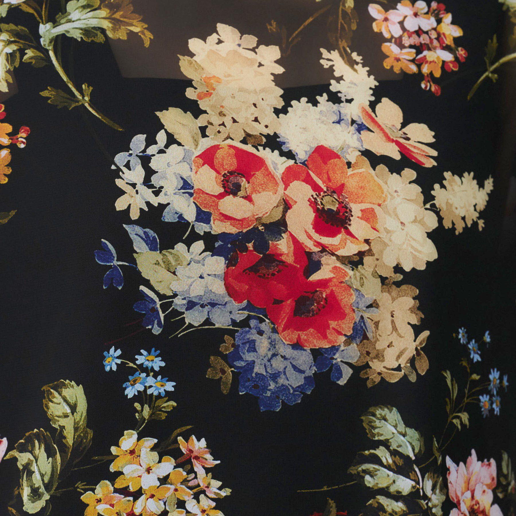 UNTITLED「【セットアップ可/花柄エレガント】アンティークフラワー柄ブラウス」|シャツ・ブラウス|