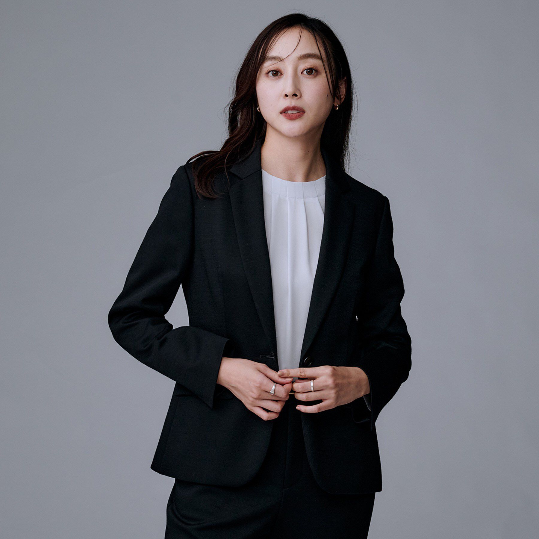 UNTITLED「【洗えるスーツ／ストレッチ】ウール混ジャージ テーラードジャケット」|テーラードジャケット|