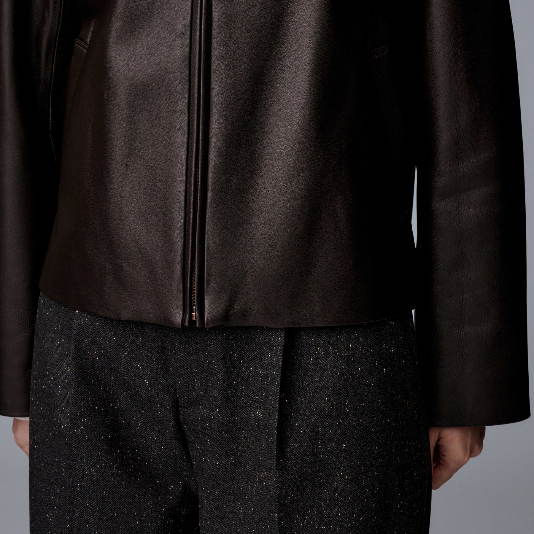 UNTITLED「【着丈短め/柔らかな質感】ラムレザージャケット」|ライダースジャケット|