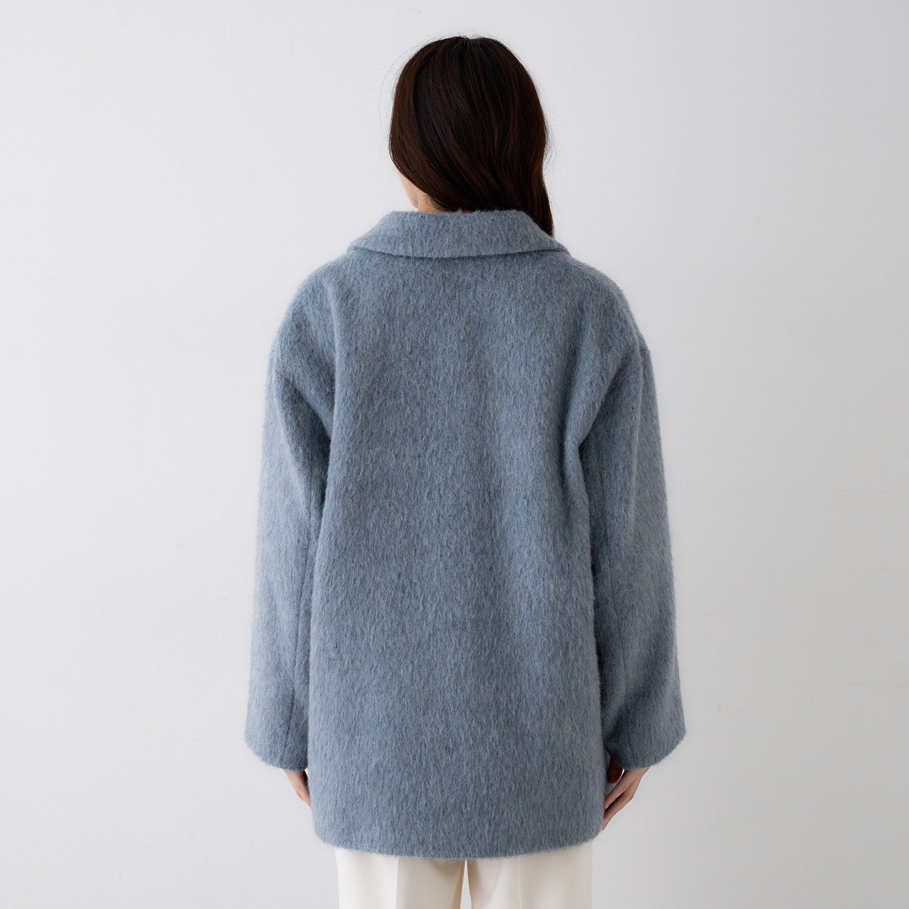 UNTITLED「【エレガントジャケット/アウター】イタリアンシャギーPコート」|ピーコート|