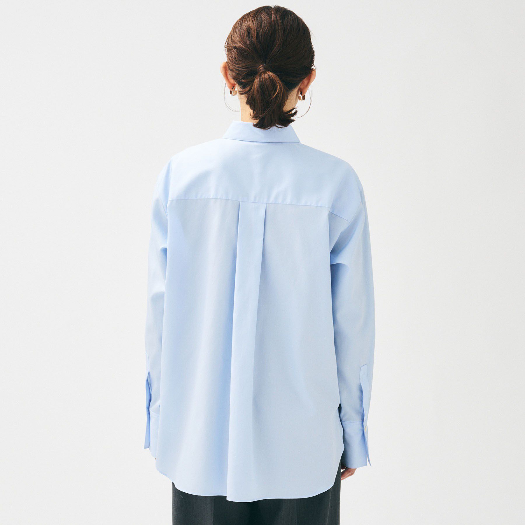 UNTITLED「【重ね着レイヤード/スーツブラウス】ファインブロードベーシックシャツ」|シャツ・ブラウス|