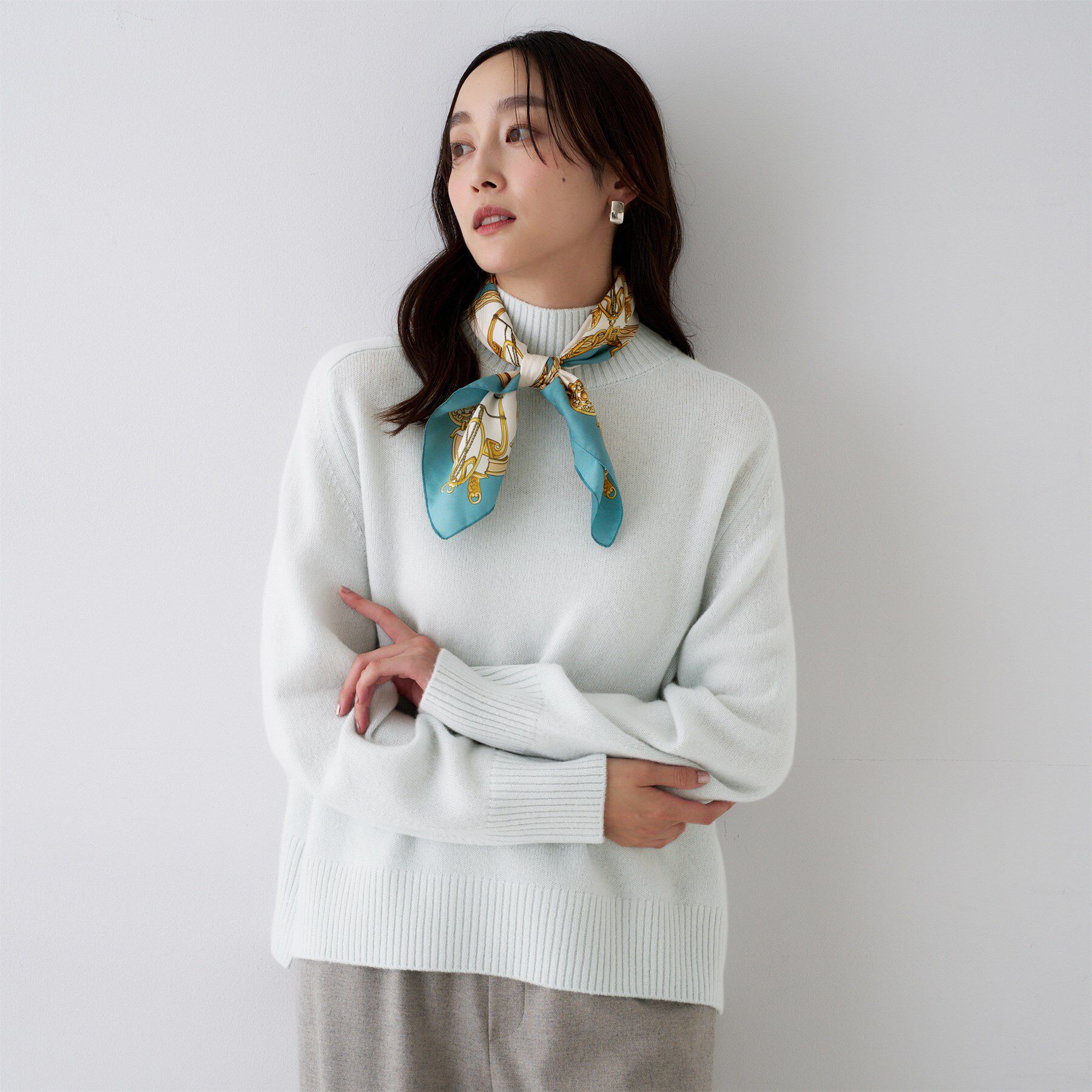 UNTITLED「【8色展開/洗える】ウールカシミヤ ハイネックニット」|ニット・セーター|