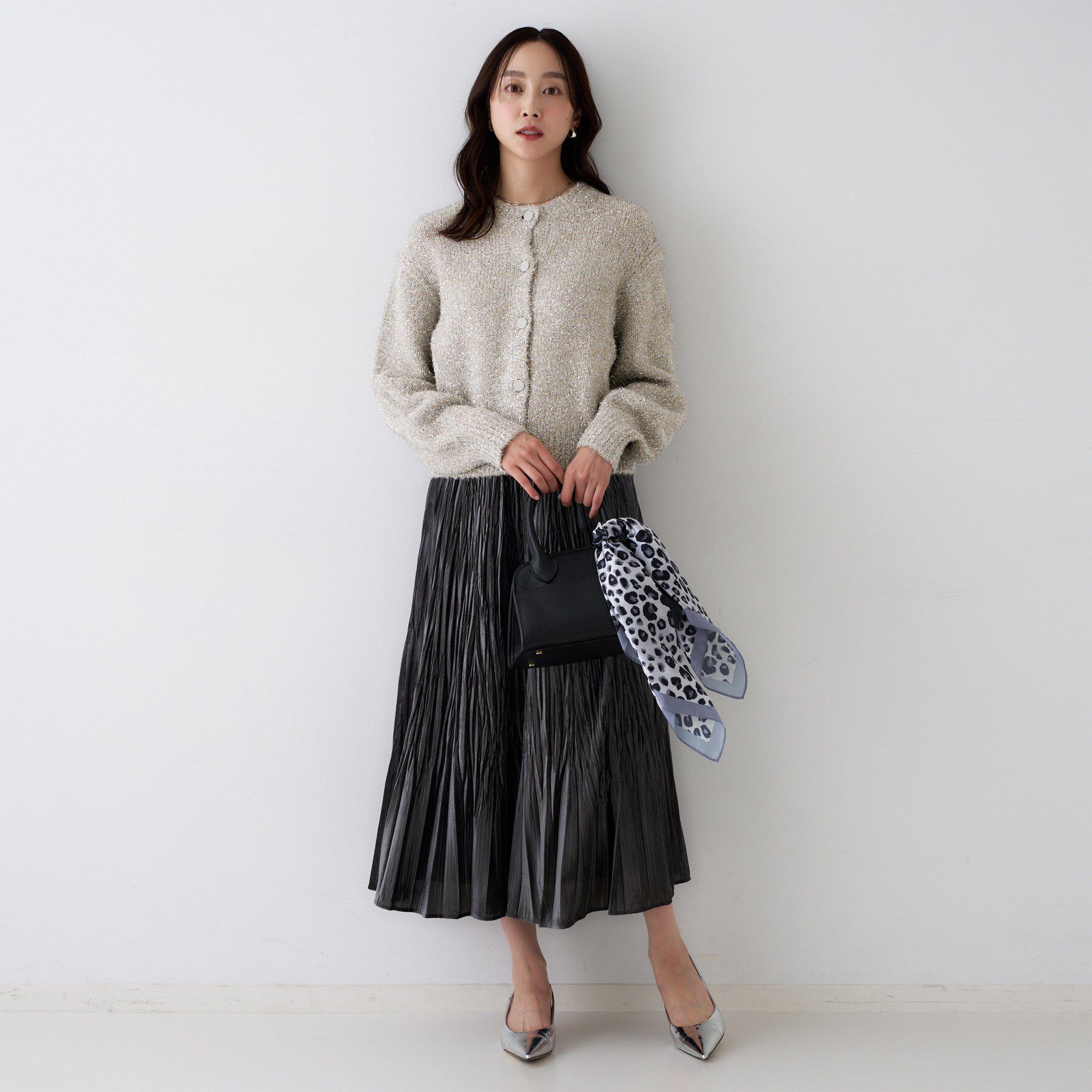 UNTITLED「【ラメ風/着映え】ファンシーヤーン カーディガン」|カーディガン|