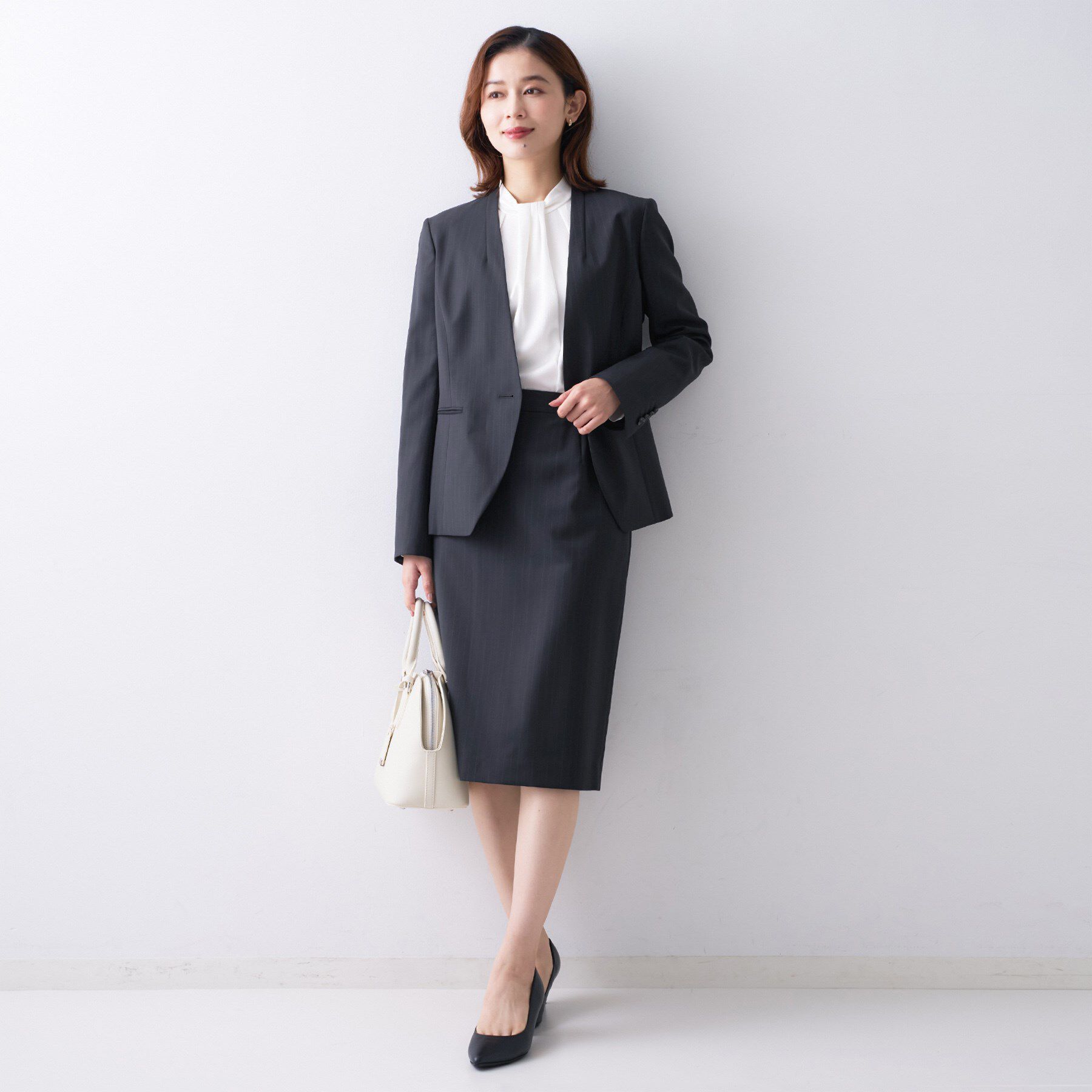 UNTITLED「【仕事着/スーツ】プレミアムタイトスカート」|スカート|