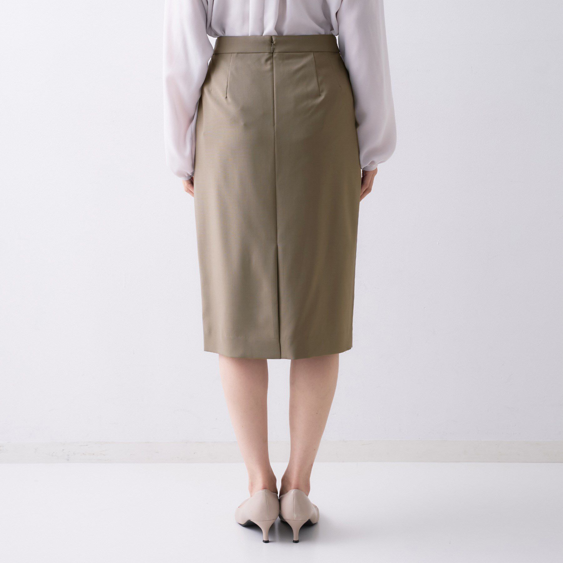 UNTITLED「【仕事着/スーツ】プレミアムタイトスカート」|スカート|