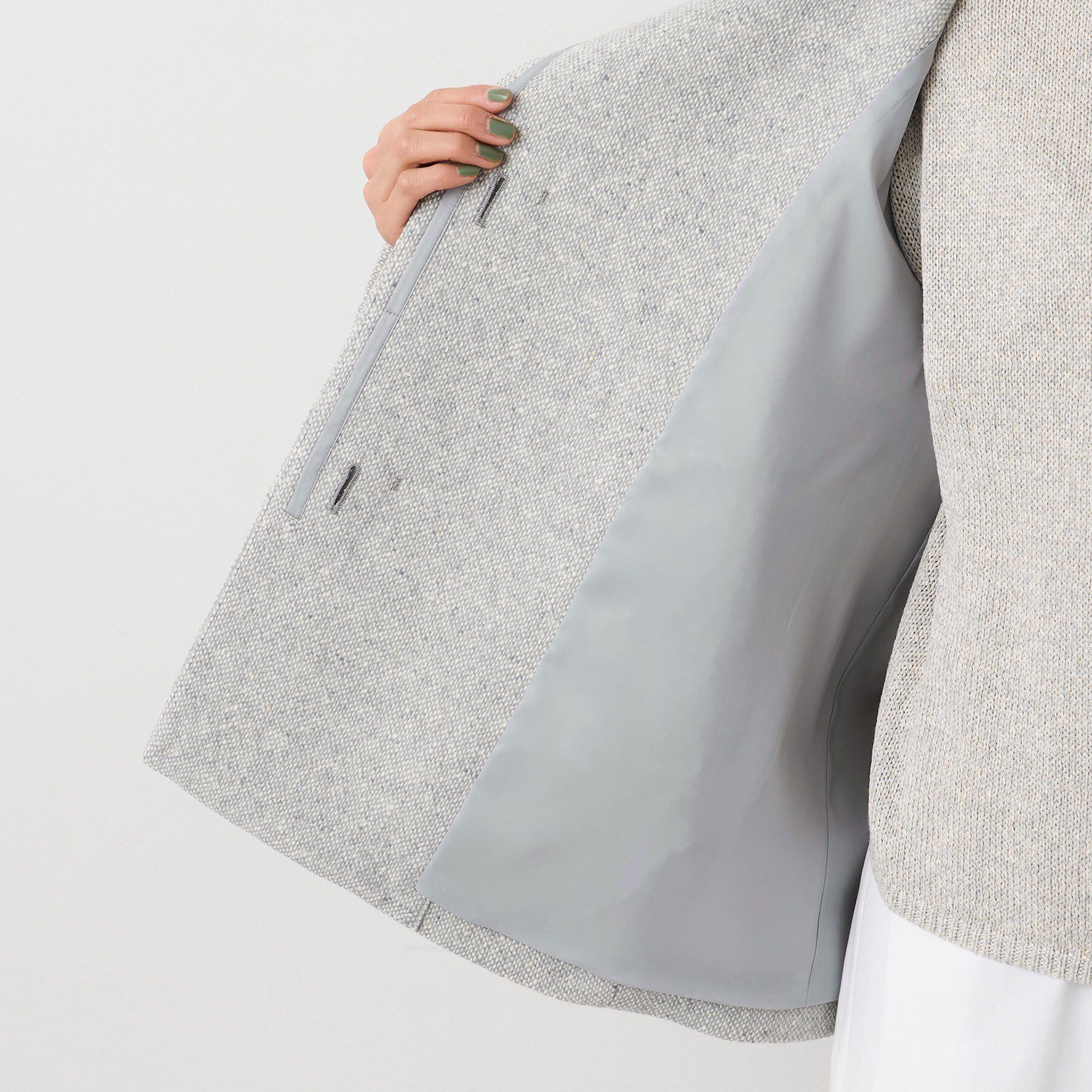 UNTITLED「【スタンドカラー/オンオフ使える】クラシカルツイードコート」|その他|