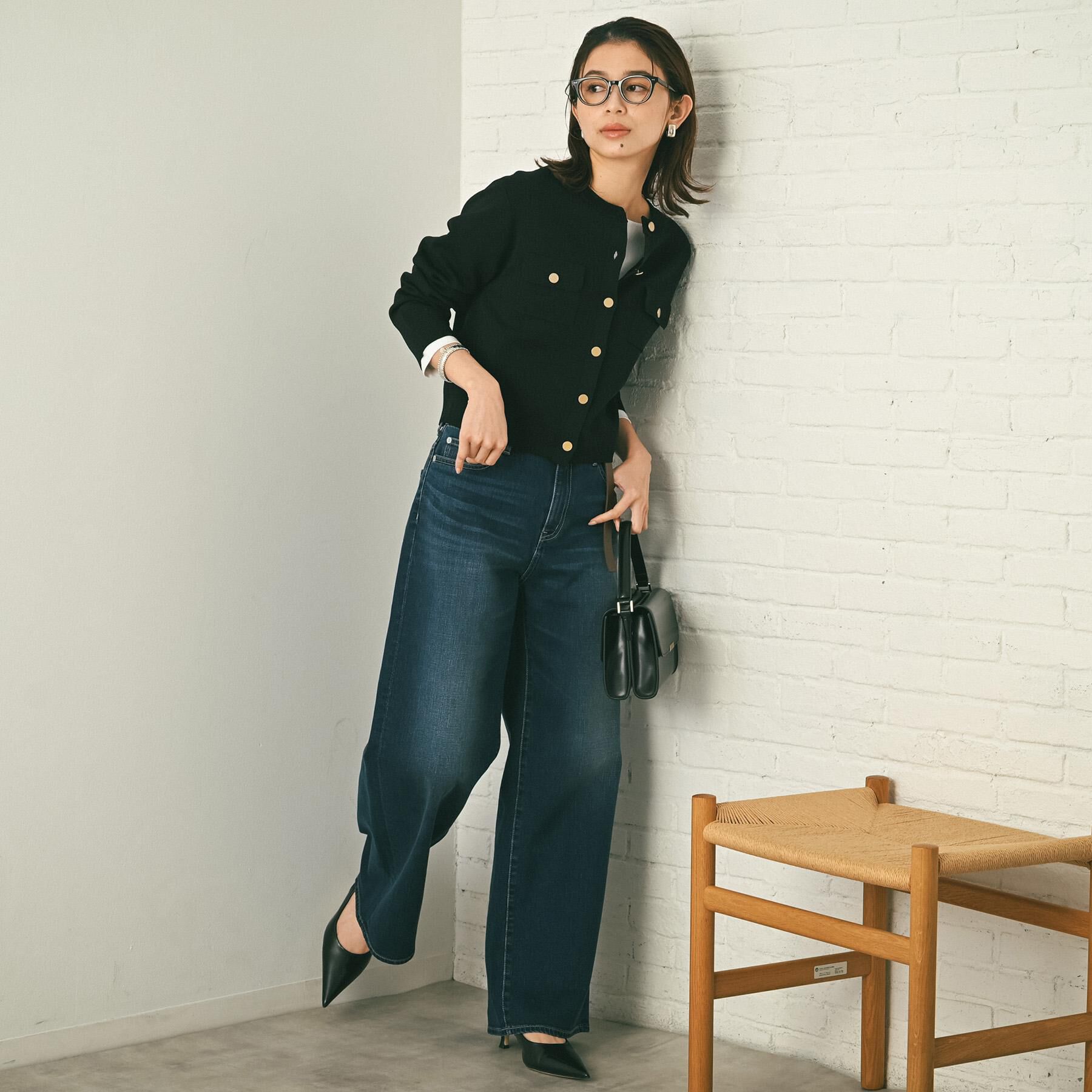 UNTITLED「【洗える/ジャケット風】ミラノリブカーディガン」|カーディガン|