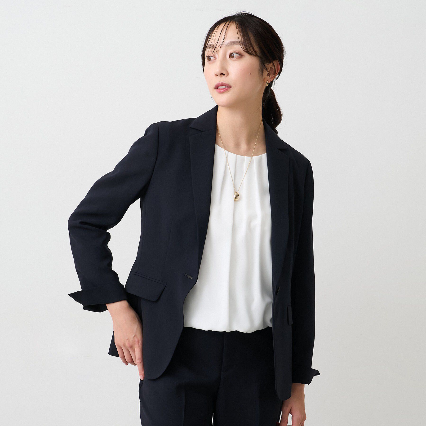 UNTITLED「【UV/接触冷感/スーツ】エアリーテーラードジャケット」|テーラードジャケット|