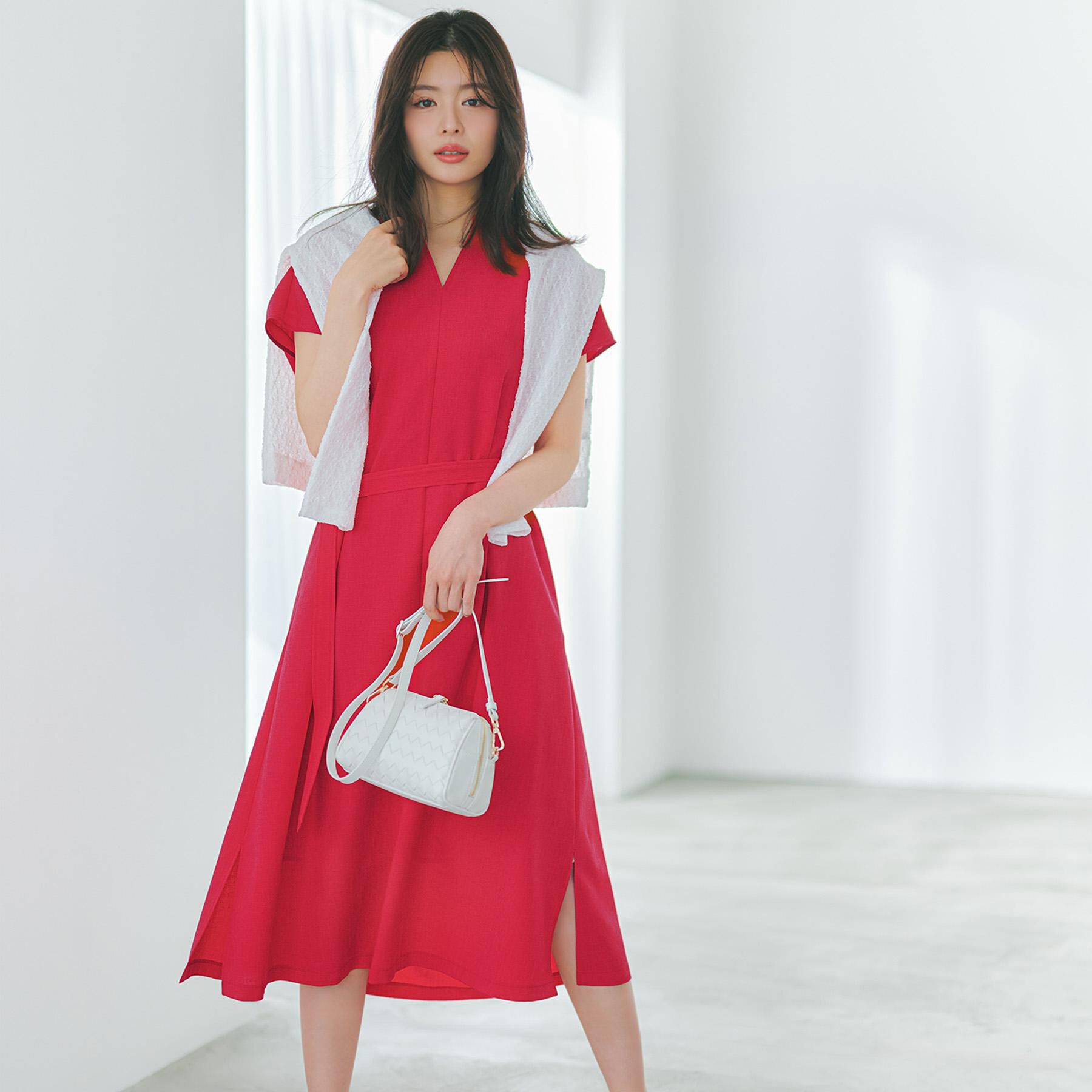 UNTITLED「【古畑星夏さん着用/シアー】ストレッチレースカーディガン」|カーディガン|