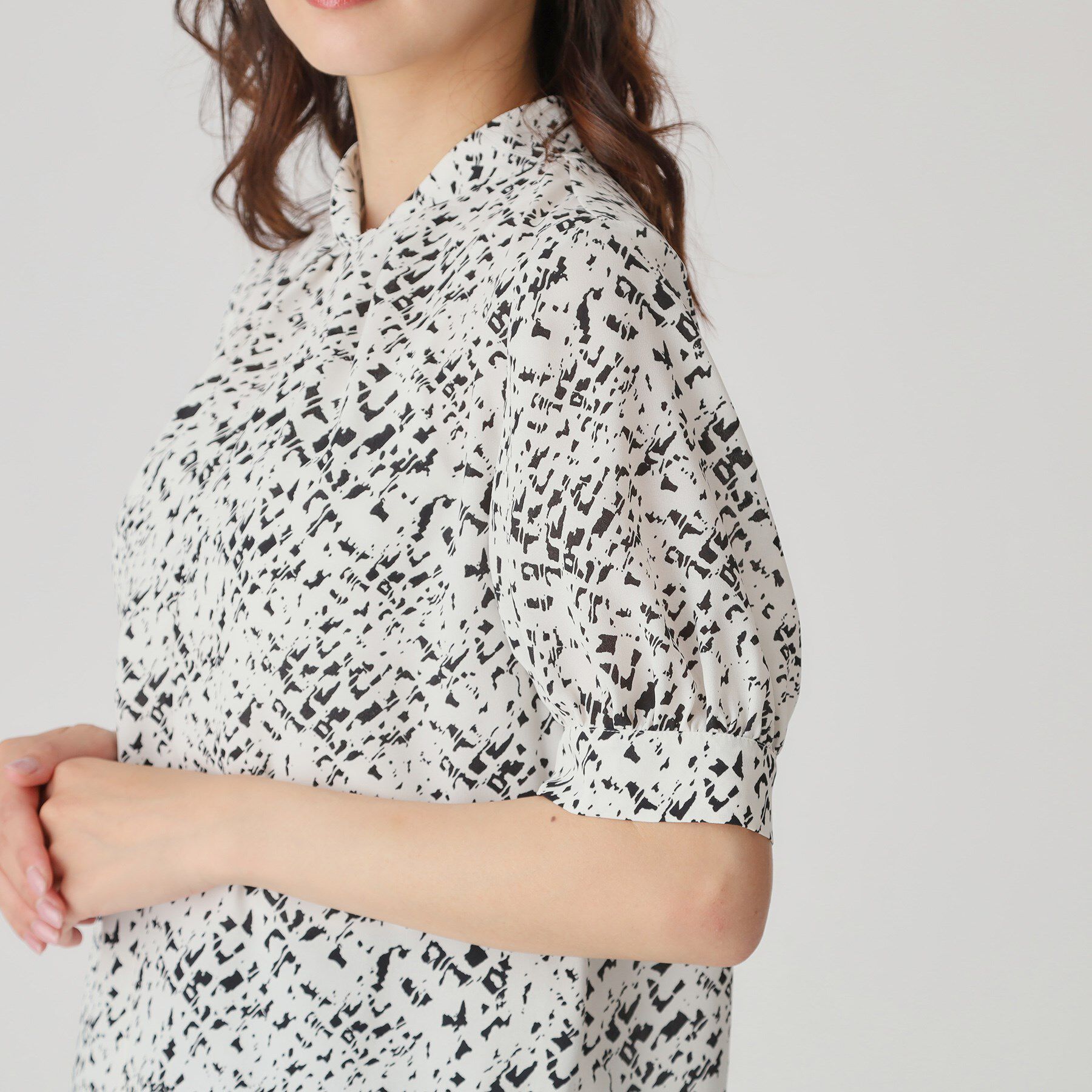 COUP DE CHANCE「【手洗い可／日本製】パフスリーブブラウス」|シャツ・ブラウス|