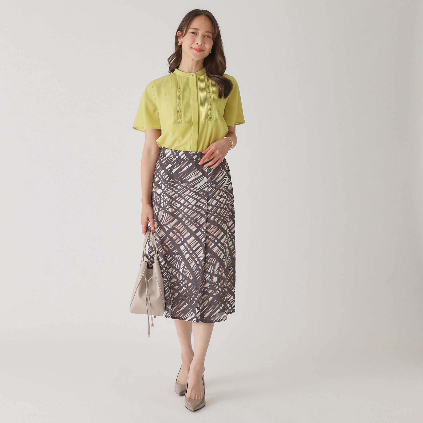 COUP DE CHANCE「【手洗い可】タックデザインブラウス」|シャツ・ブラウス|