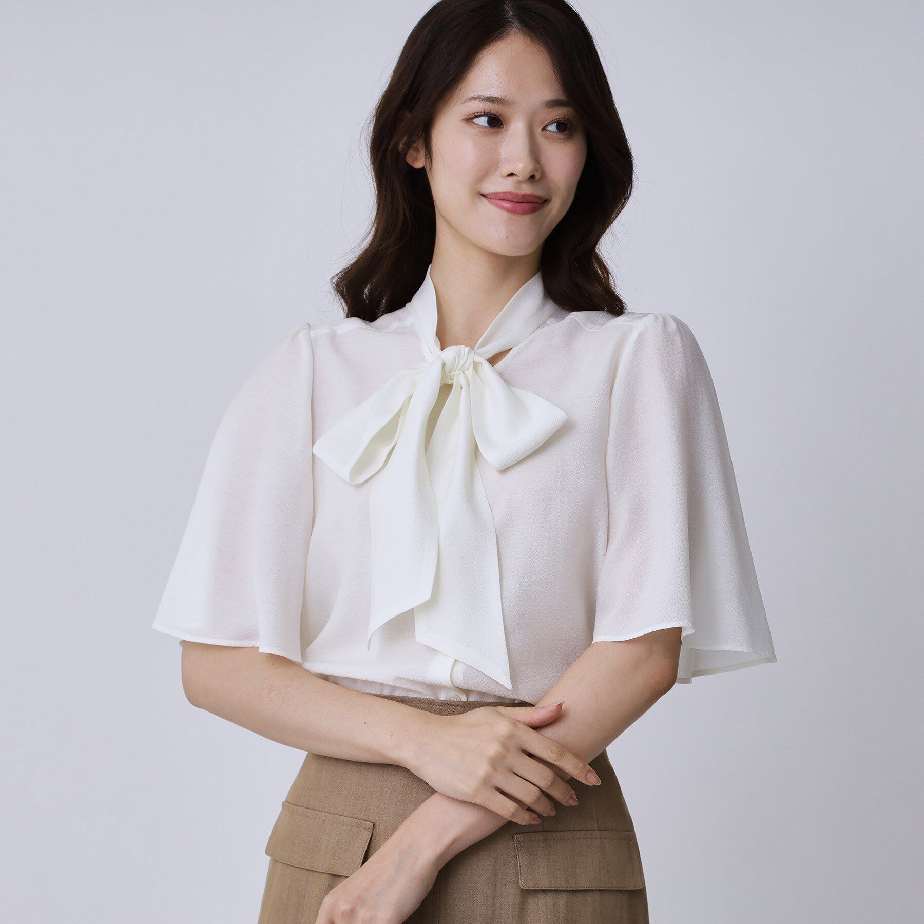 COUP DE CHANCE「【手洗い可／日本製】ボウタイブラウス」|シャツ・ブラウス|