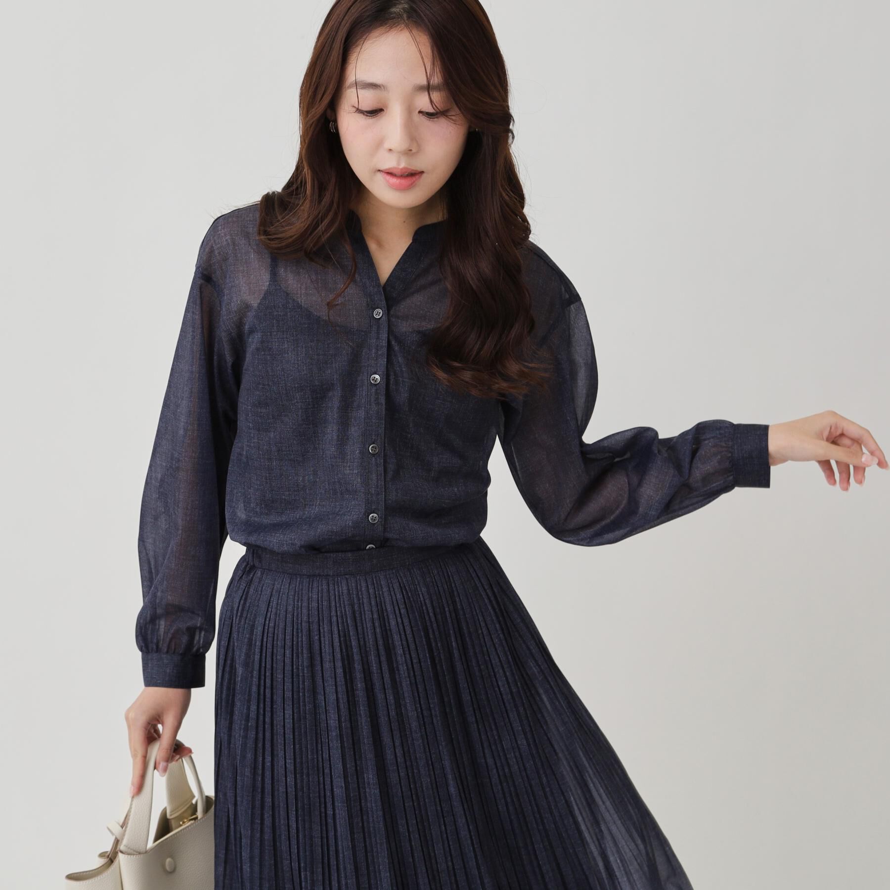 COUP DE CHANCE「【手洗い可】シアーブラウス」|シャツ・ブラウス|