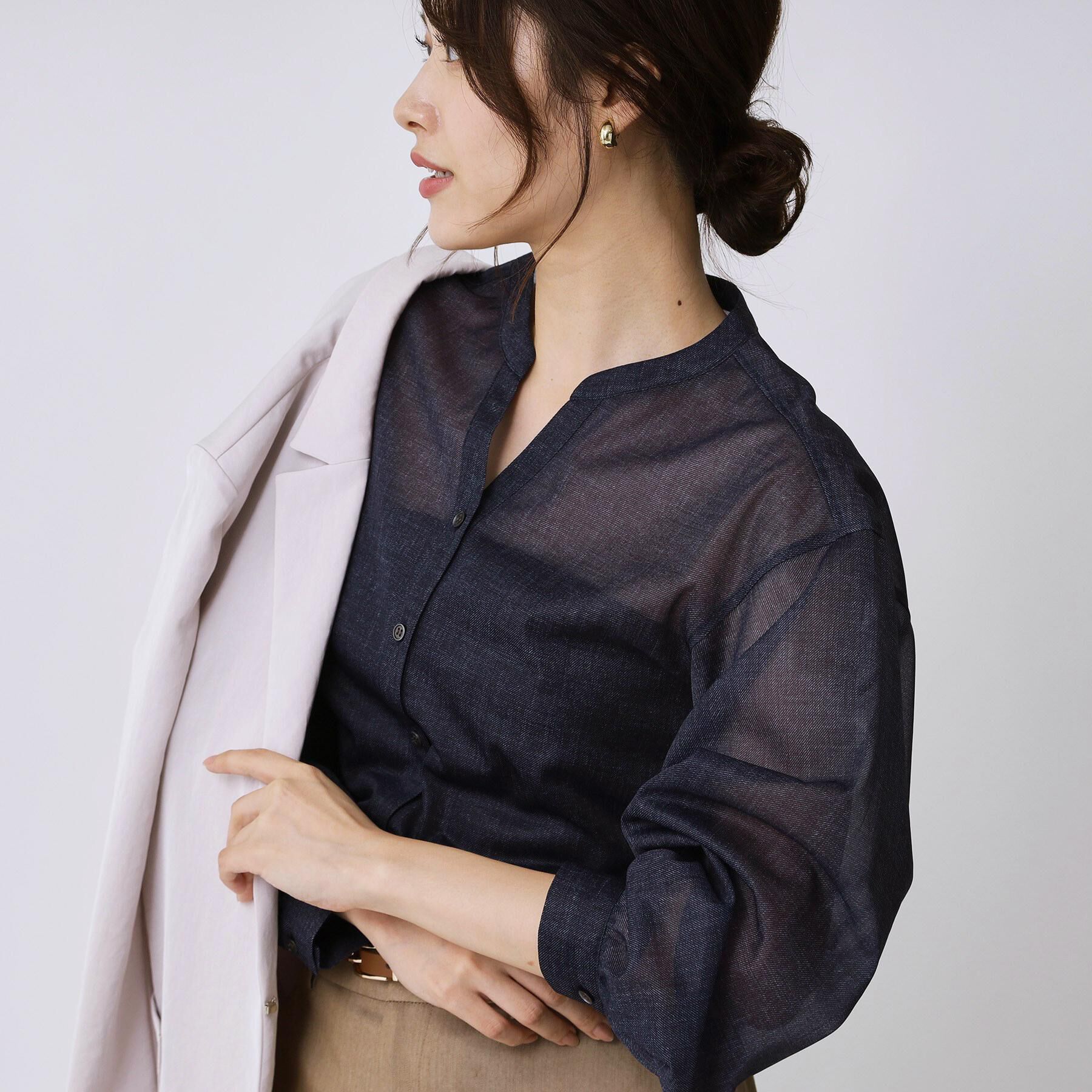 COUP DE CHANCE「【手洗い可】シアーブラウス」|シャツ・ブラウス|