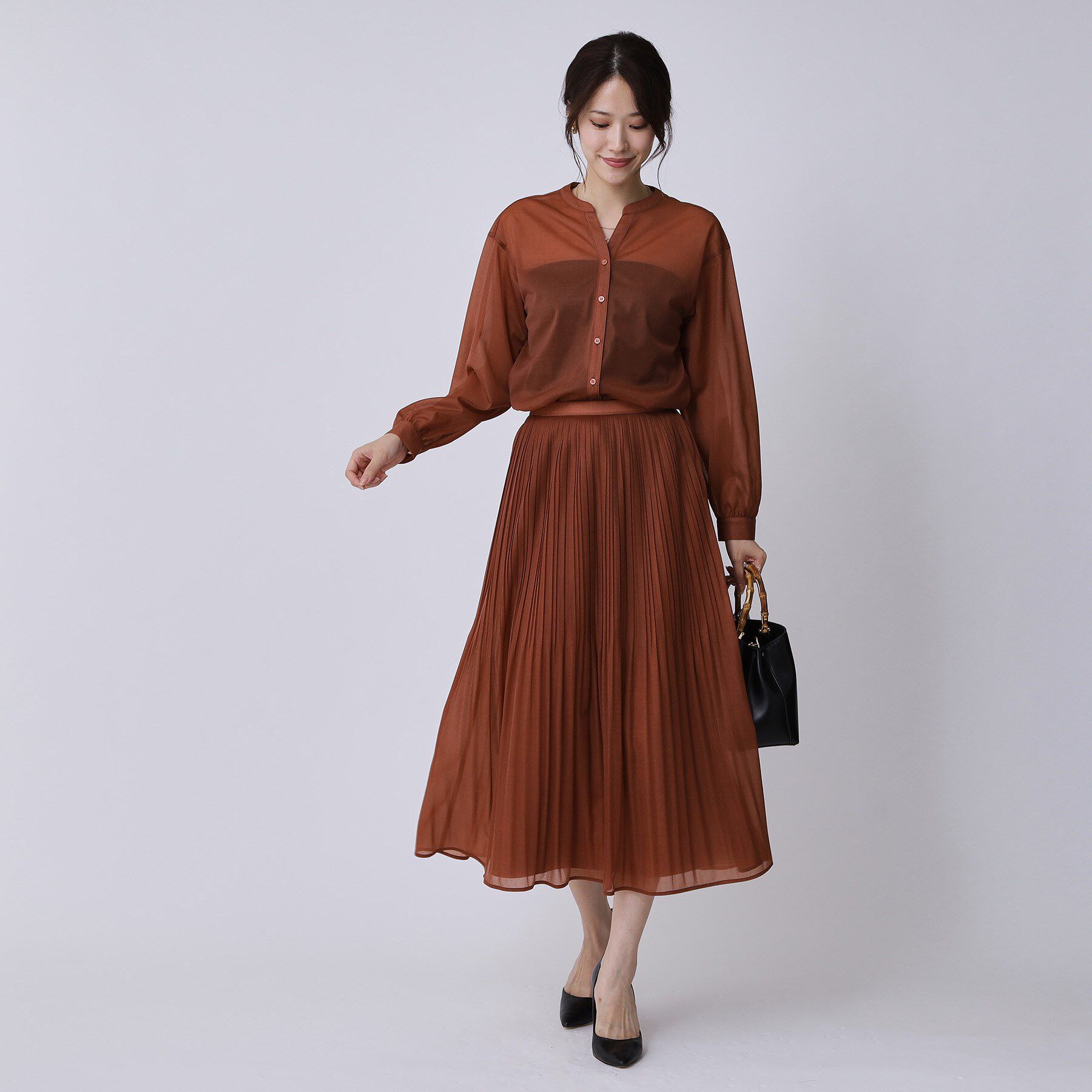 COUP DE CHANCE「【手洗い可】シアーブラウス」|シャツ・ブラウス|