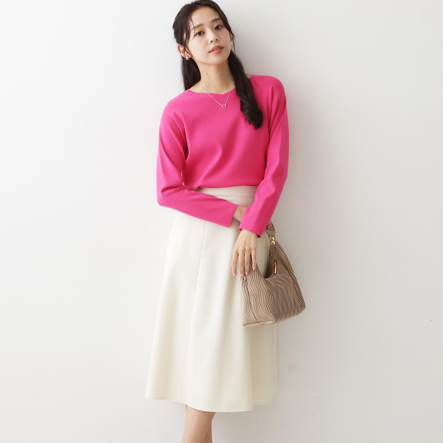 COUP DE CHANCE「【手洗い可】ハートネックのニットトップス」|ニット・セーター|