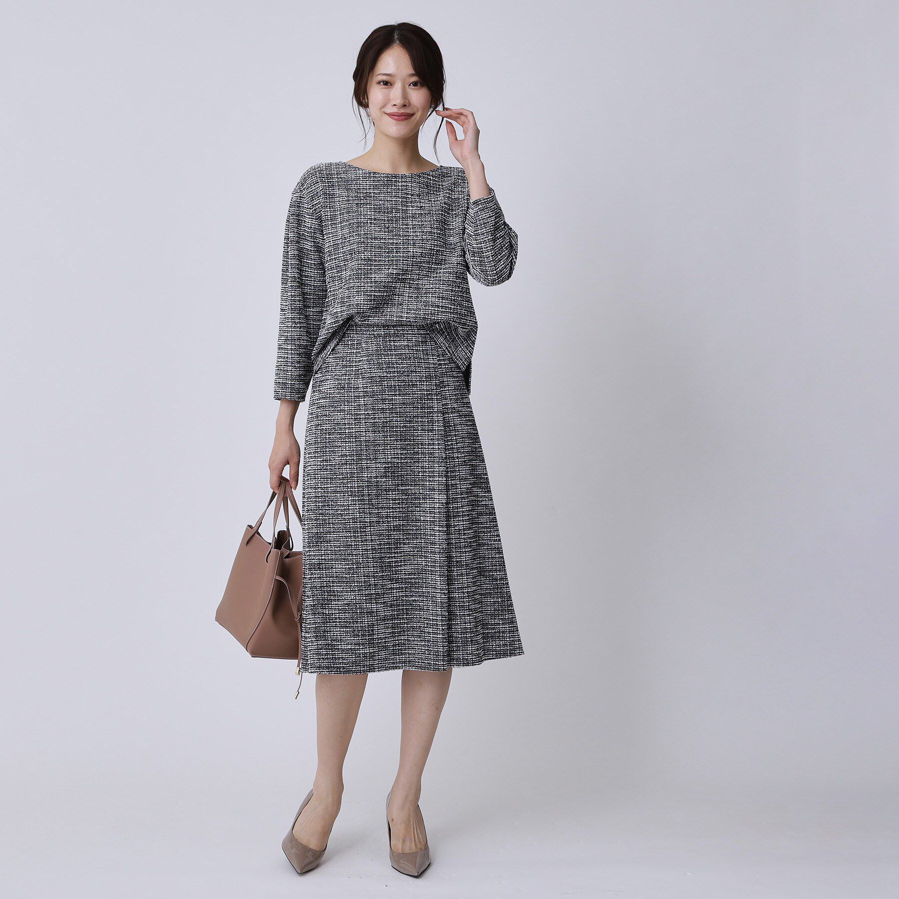 COUP DE CHANCE「【手洗い可／日本製】タック入りフレアースカート」|スカート|