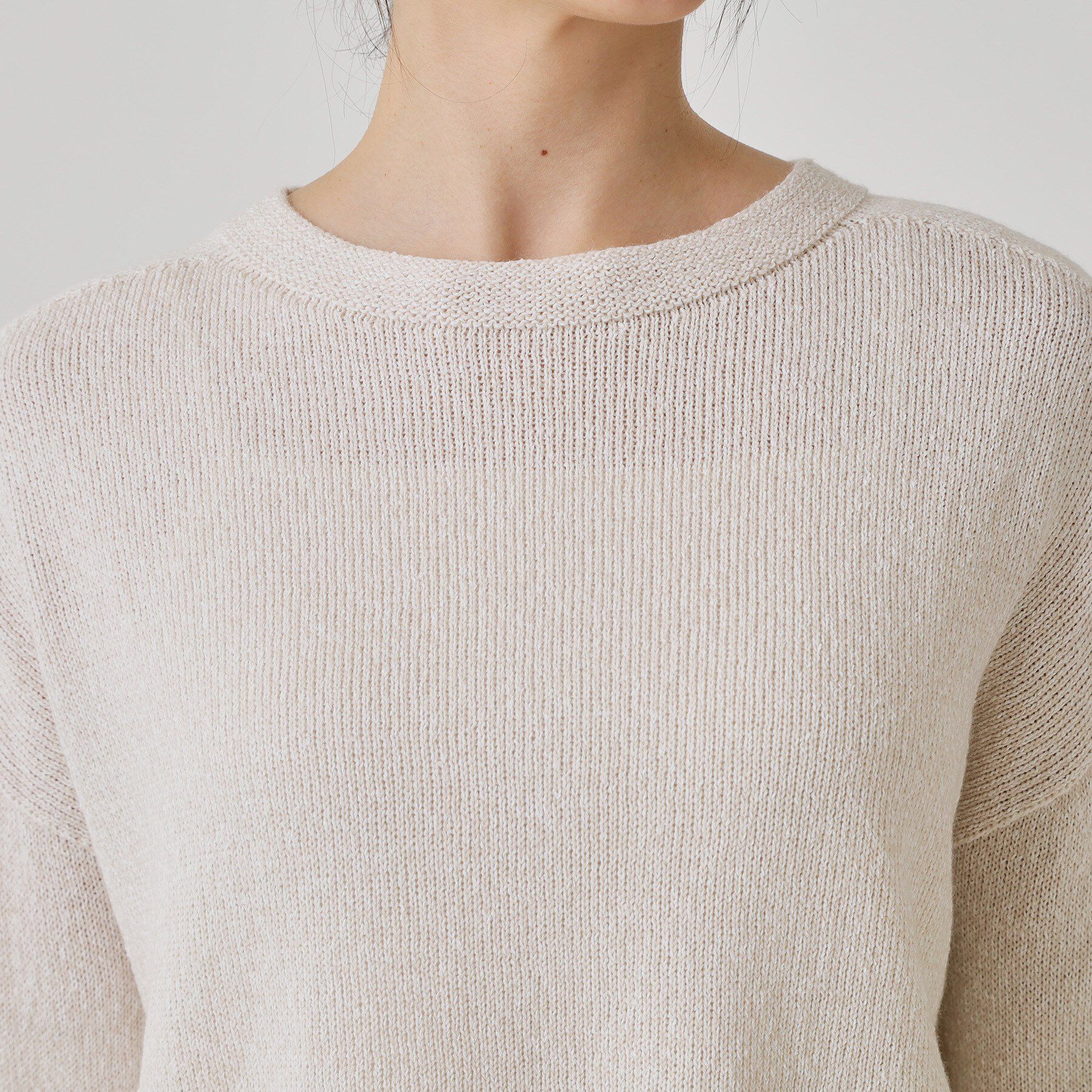 COUP DE CHANCE「【手洗い可／日本製】ヒップ丈ニットトップス」|ニット・セーター|