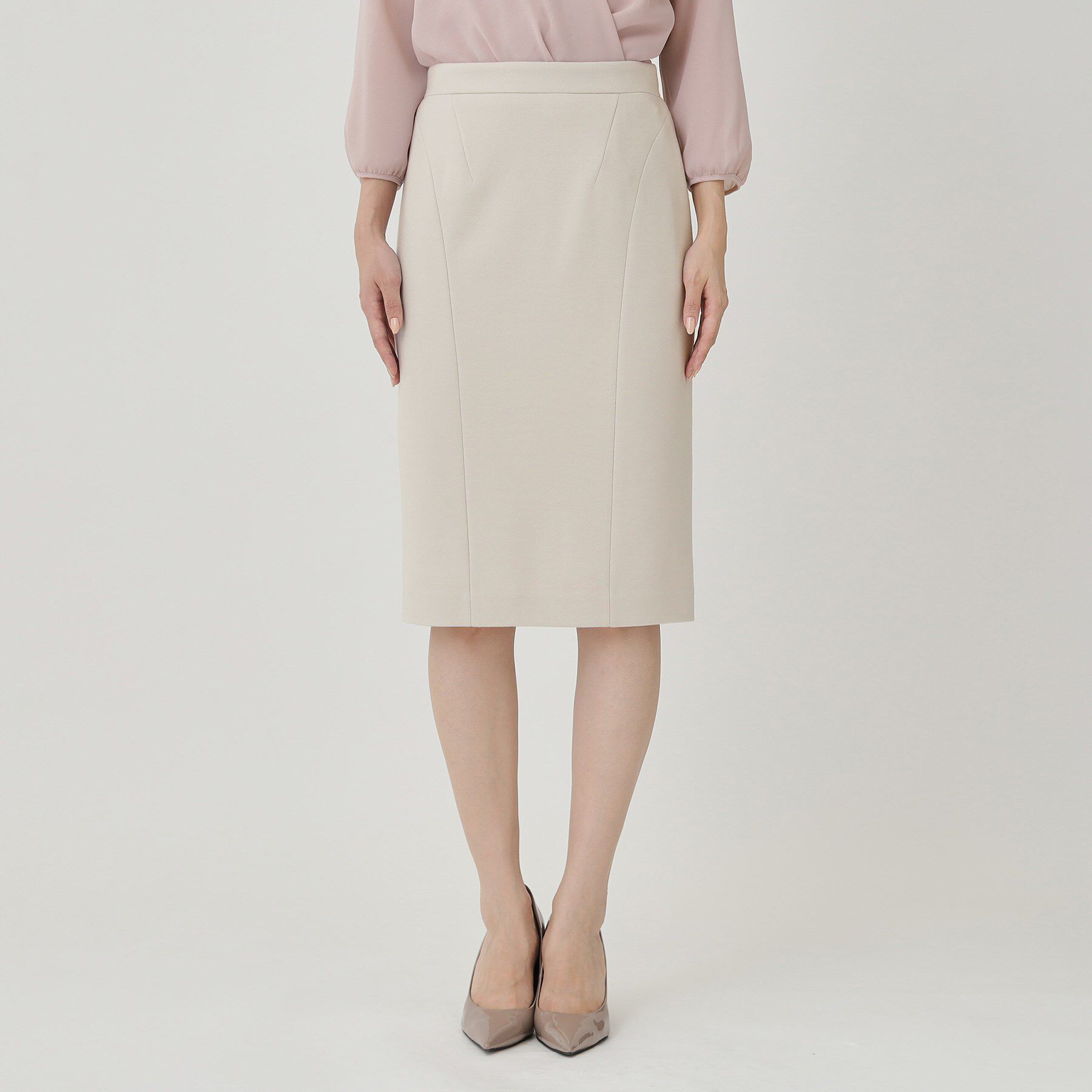 COUP DE CHANCE「【日本製／セットアップ可】ジャージ素材タイトシルエットスカート」|スカート|