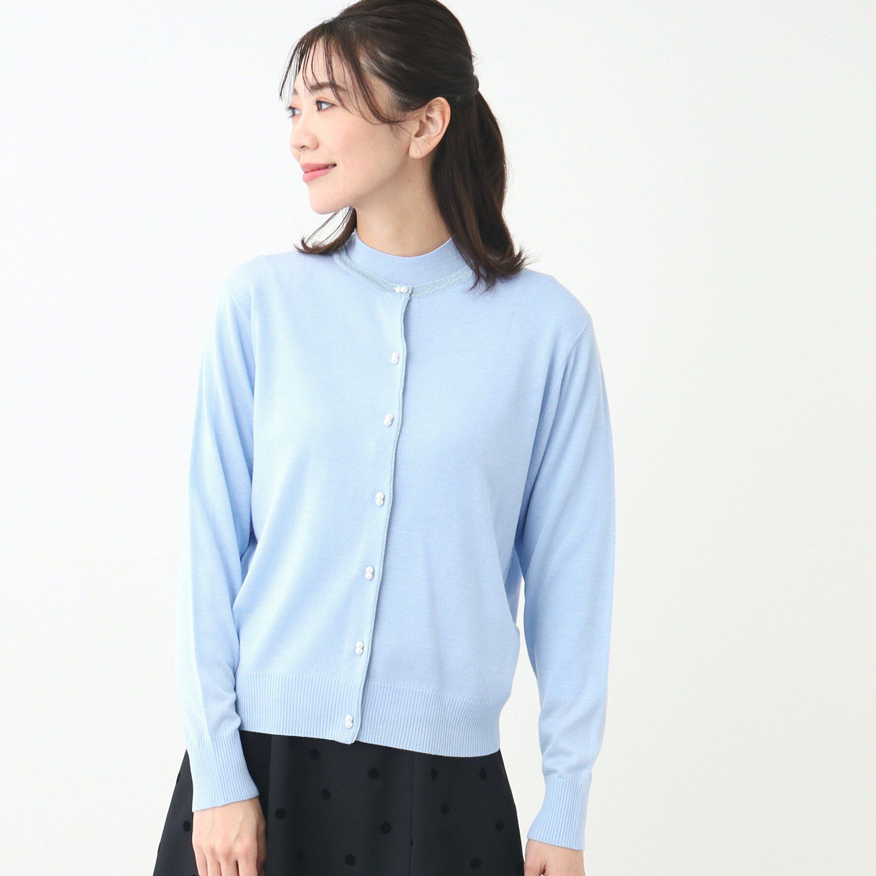 Reflect「【夏SALE／手洗い可】カーディガン＋ニットツインセット」|その他|サックスブルー(09