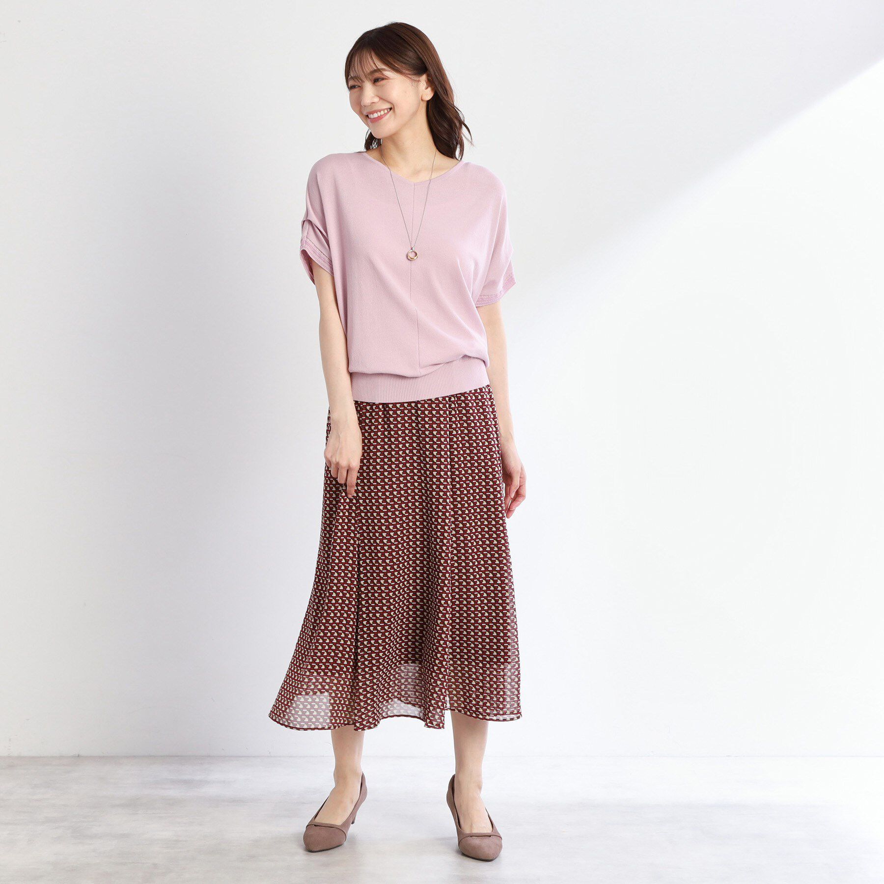 Reflect「【選べる7色◎／手洗い可／二の腕カバー】半袖ニット」|ニット・セーター|