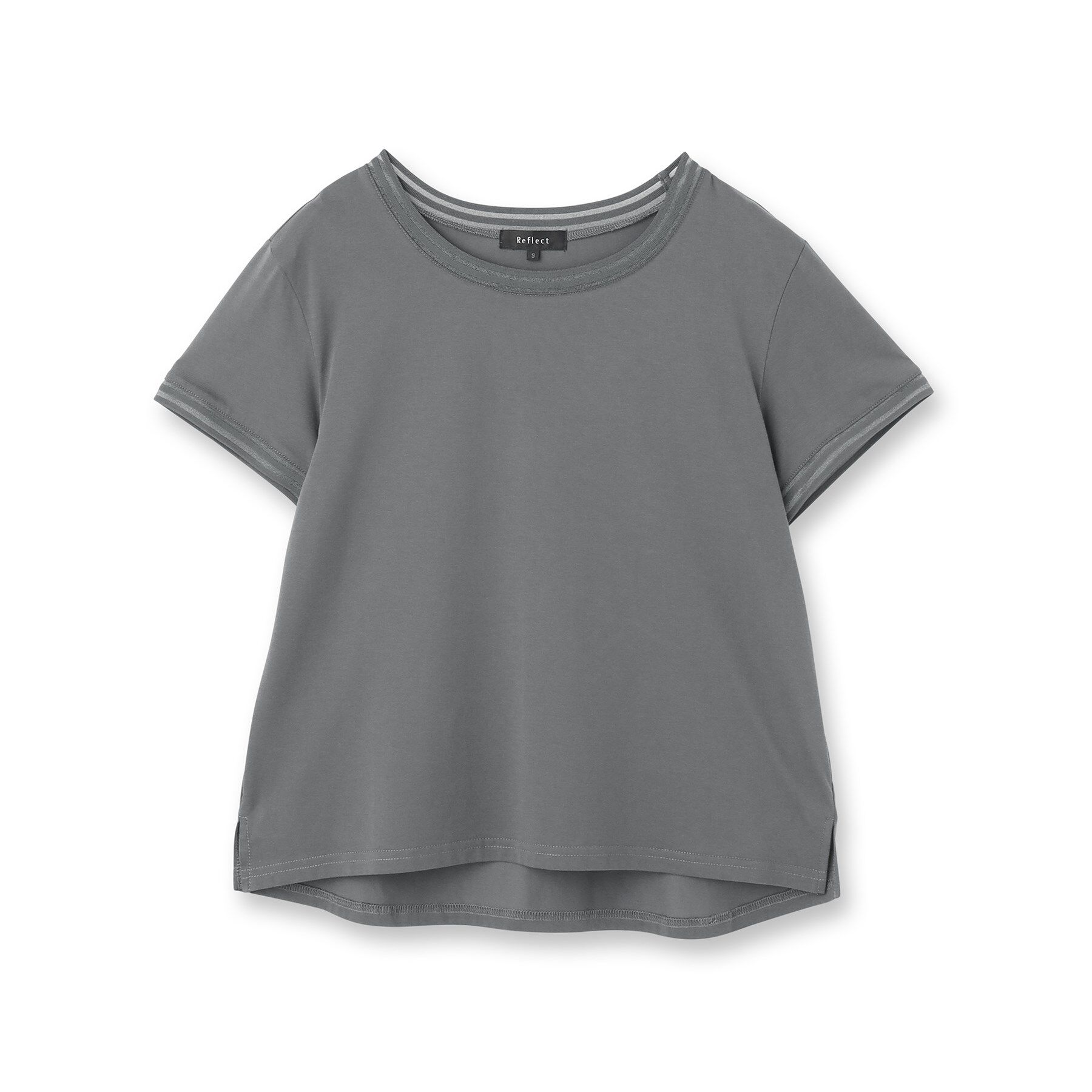 Reflect「【インナーにおすすめ◎】シアーネックデザインプルオーバー」|Tシャツ・カットソー|