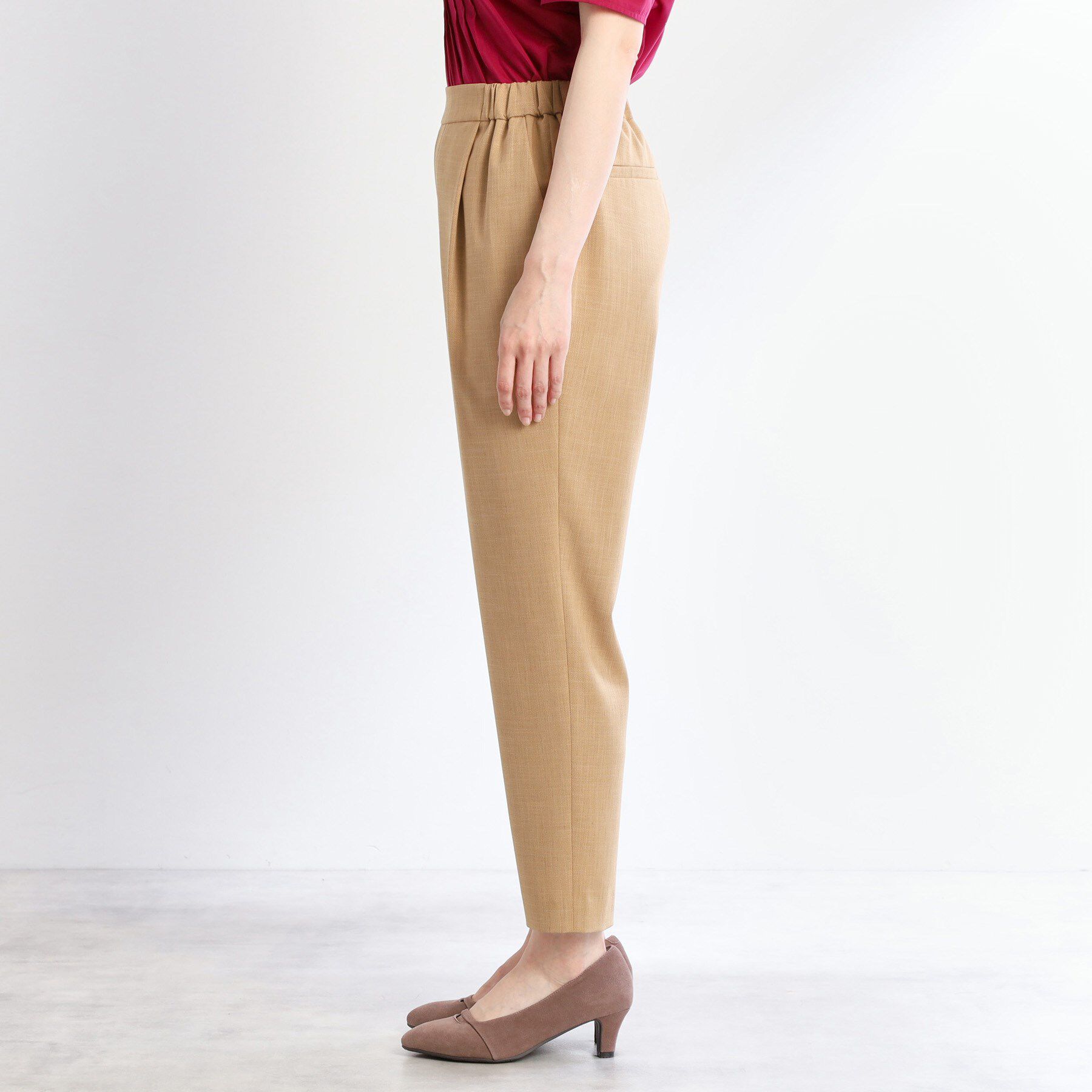 Reflect「【マシンウォッシュ可／ウエストゴム仕様】キレイめリラクシーパンツ」|その他|