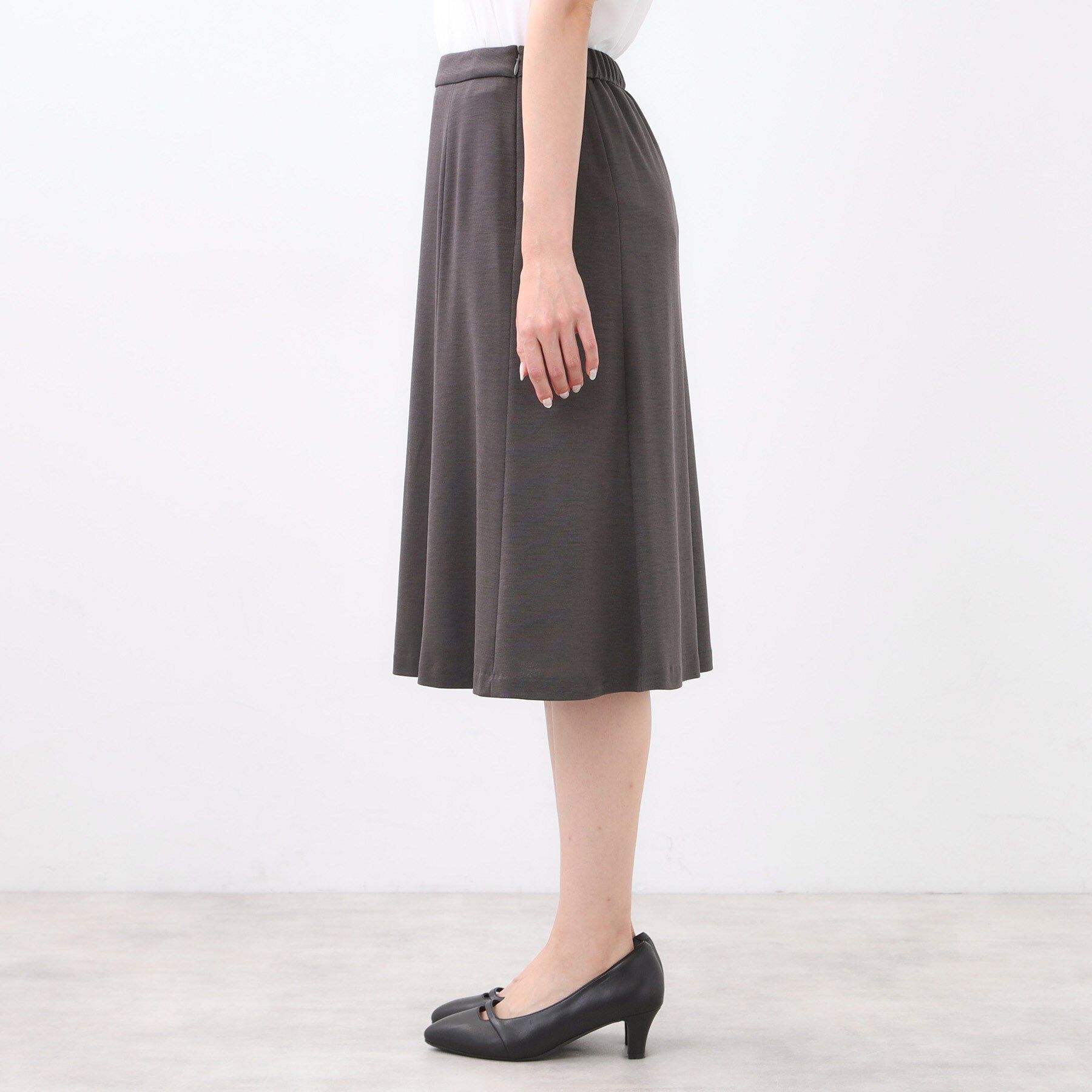 Reflect「【匠シリーズ／すっきり細見え／セットアップ可】ソフトフレアスカート」|スカート|