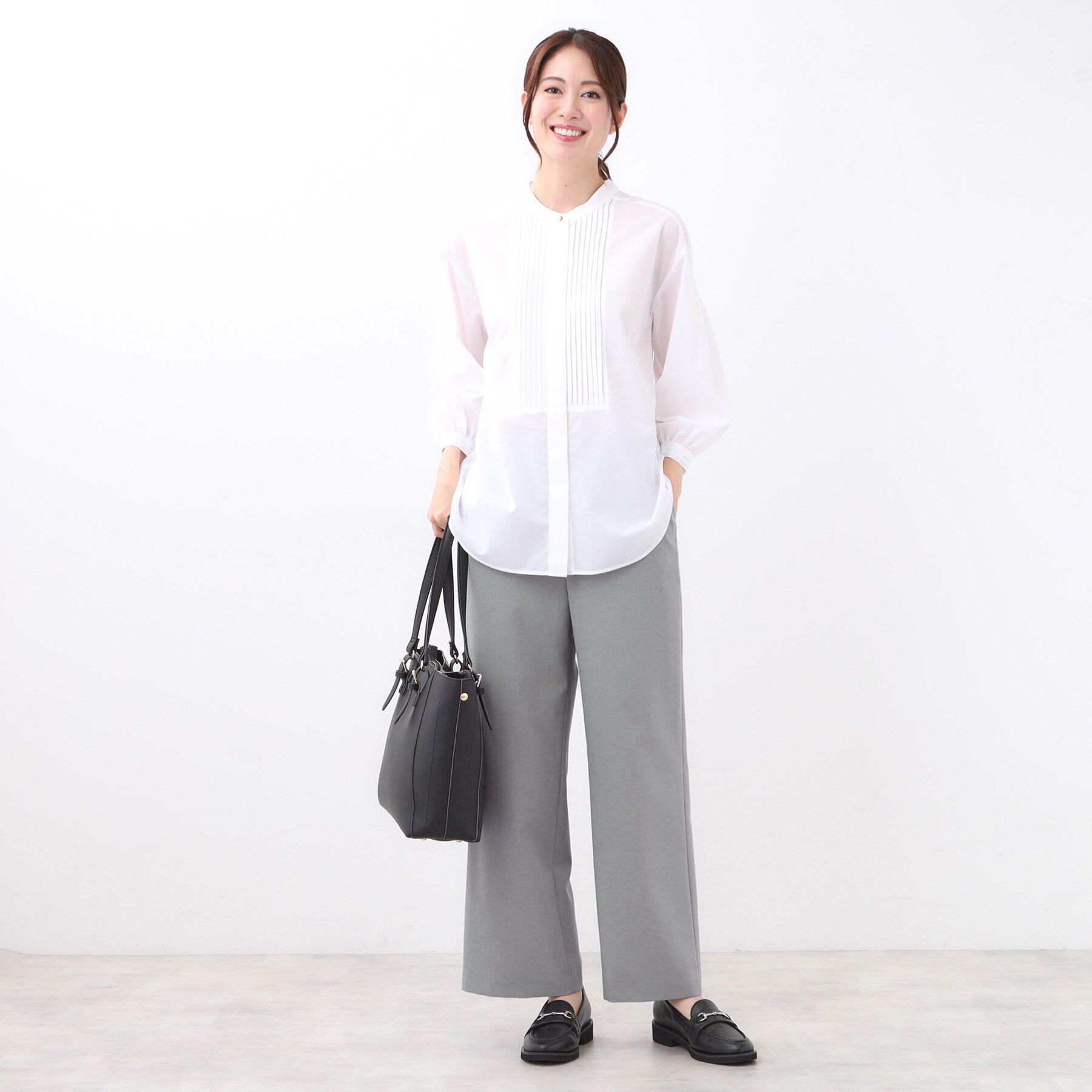 Reflect「【撥水加工で裾が汚れにくい◎／ウエスト総ゴム】ワイドストレートパンツ」|その他|