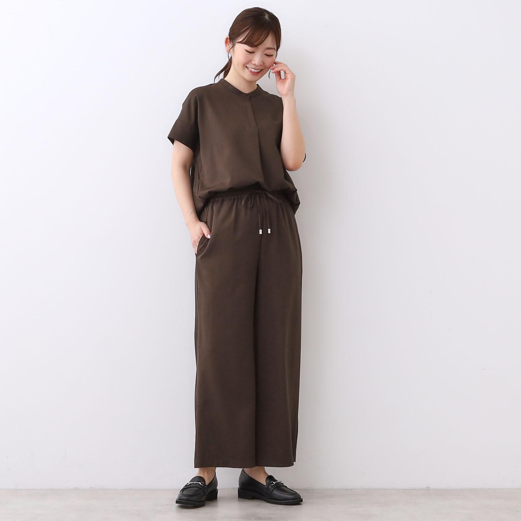 Reflect「【E‐QUALITY／ウエスト総ゴム／セットアップ／単品使いOK◎】ブラウス＋ストレートパンツセット」|スーツ|