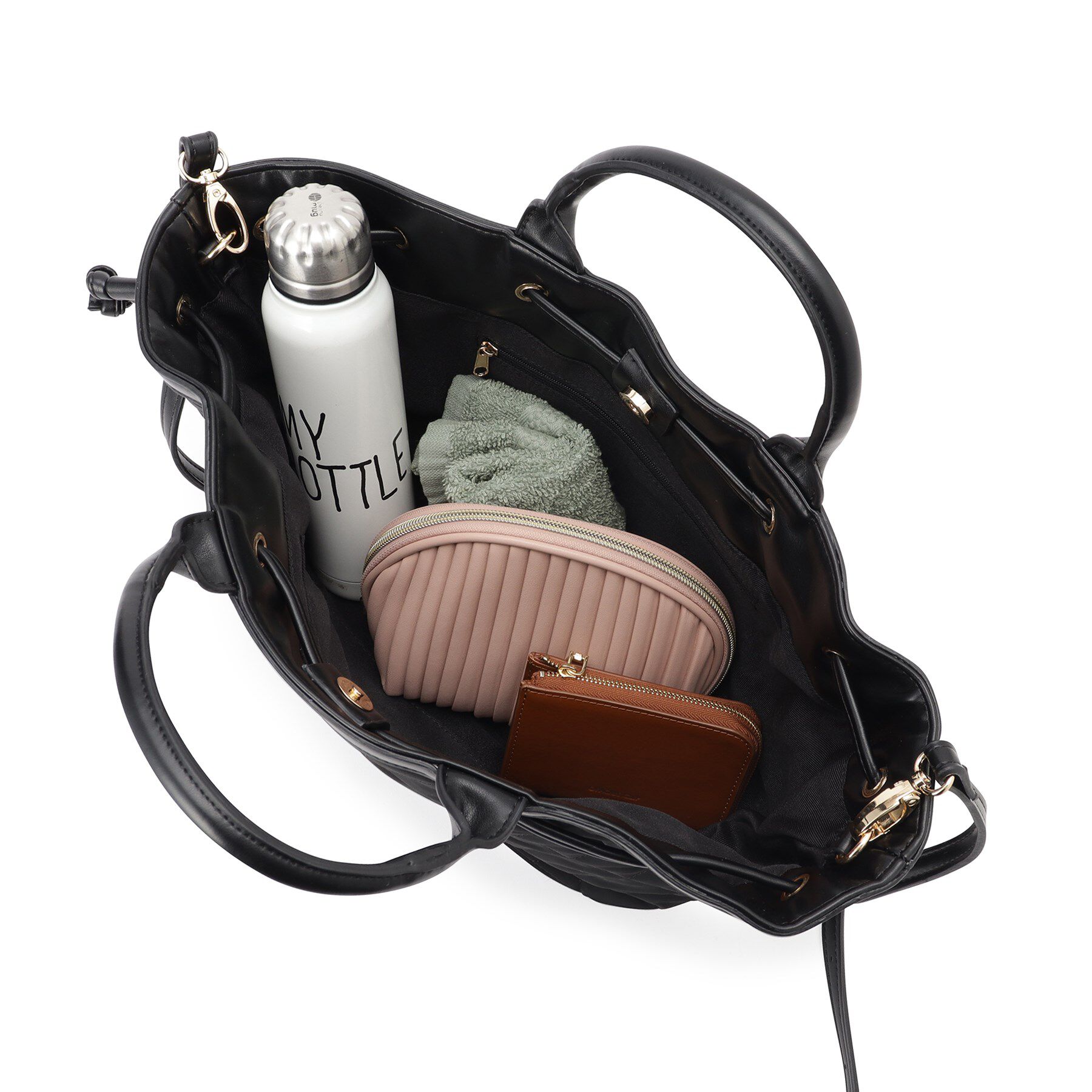 Reflect「【ショルダー付き／コーディネートのアクセントに◎】キルティングバッグ」|トートバッグ|