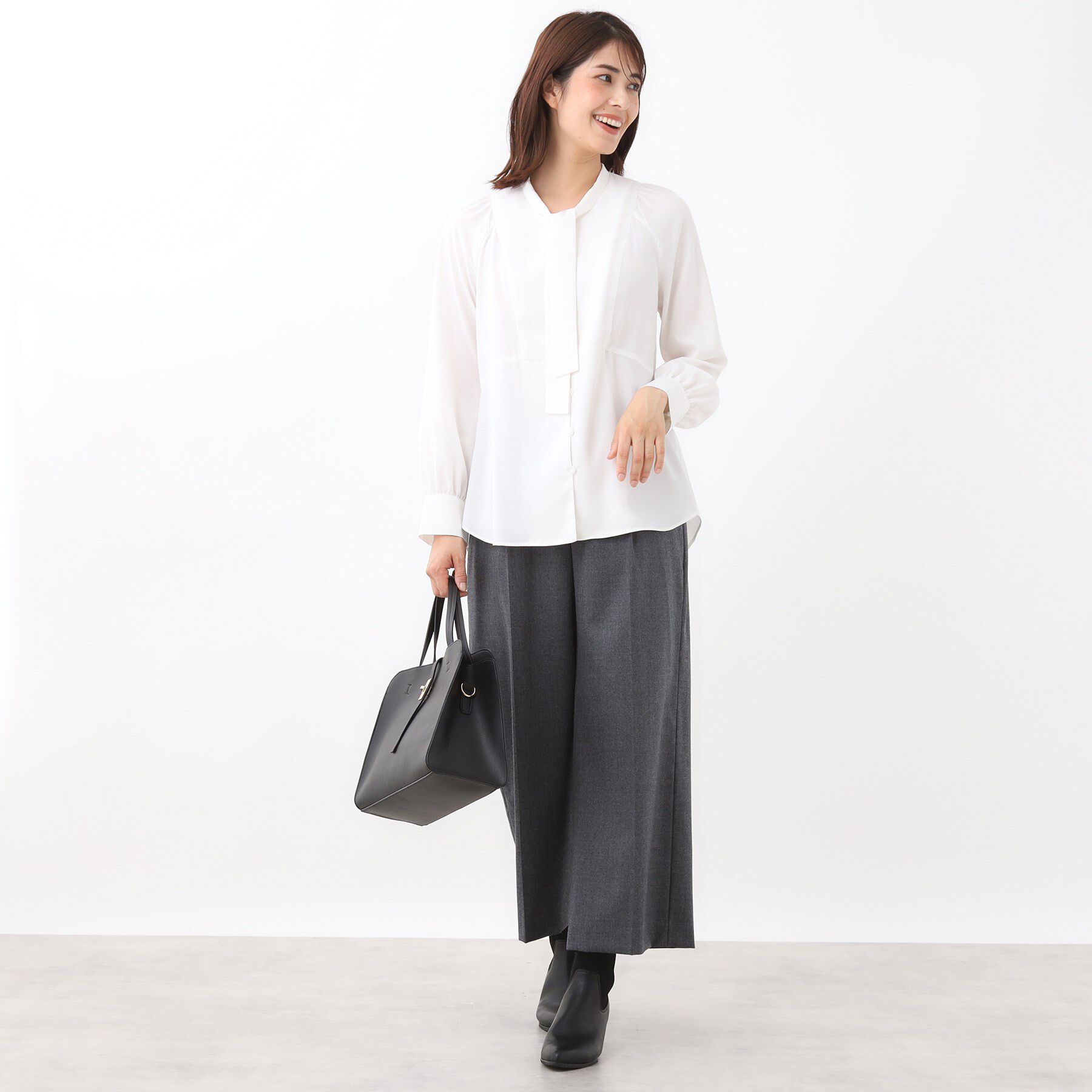 Reflect「【腰周りすっきり◎】ワイドクロップドパンツ」|その他|