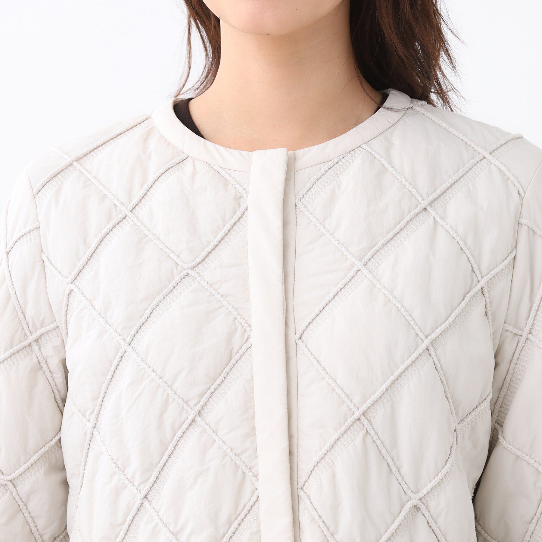 Reflect「【気軽な羽織に◎】中綿キルティングショートコート」|ダウン|