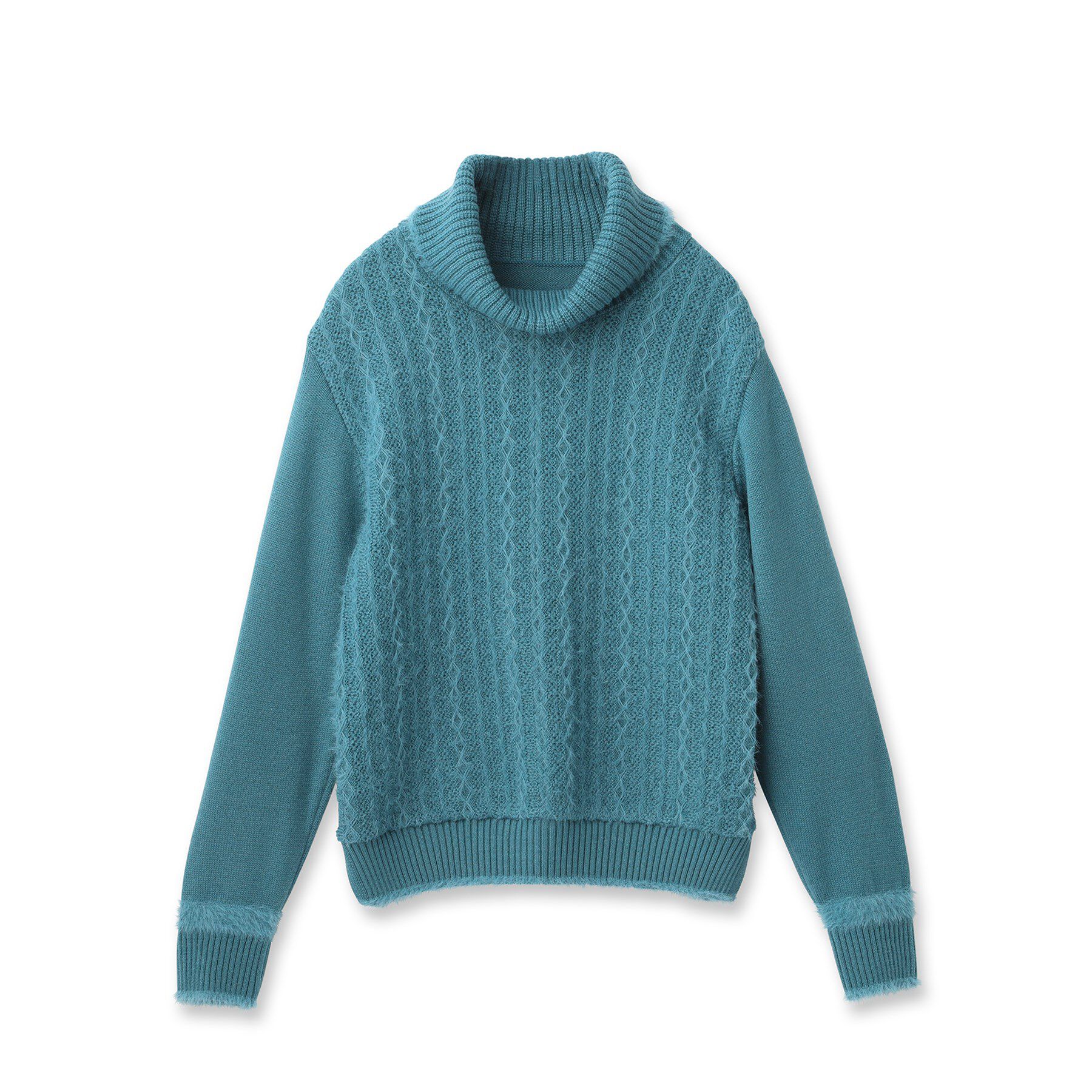 Reflect「【ほんのりラメ感◎】ふわふわフェザーヤーンハイネックニット」|ニット・セーター|