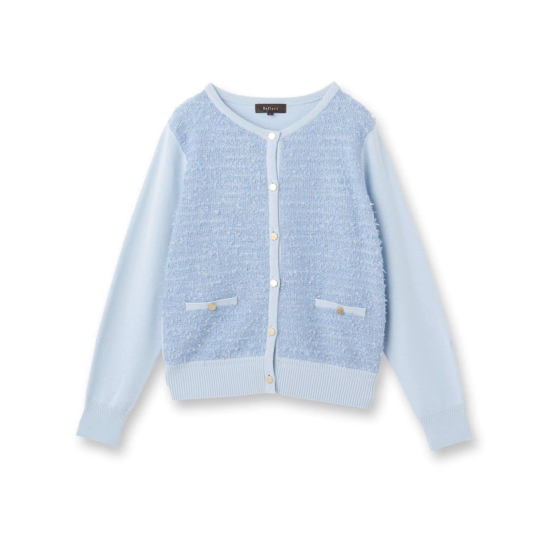 Reflect「【着映え◎】ツイード風ニットカーディガン」|カーディガン|