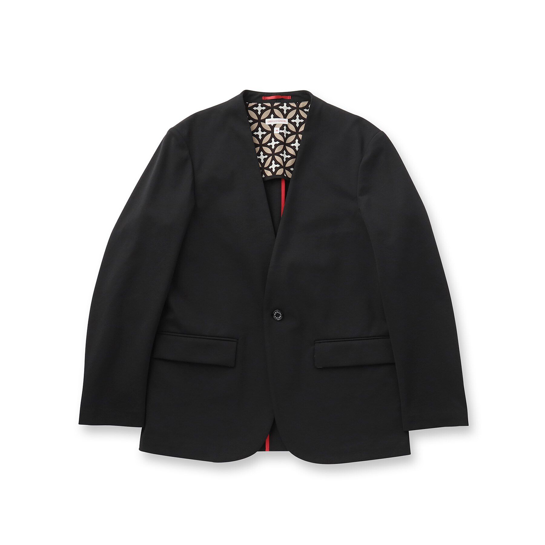 DRESSTERIOR「【セットアップ可】ドライトリコット ノーカラージャケット」|ノーカラージャケット|